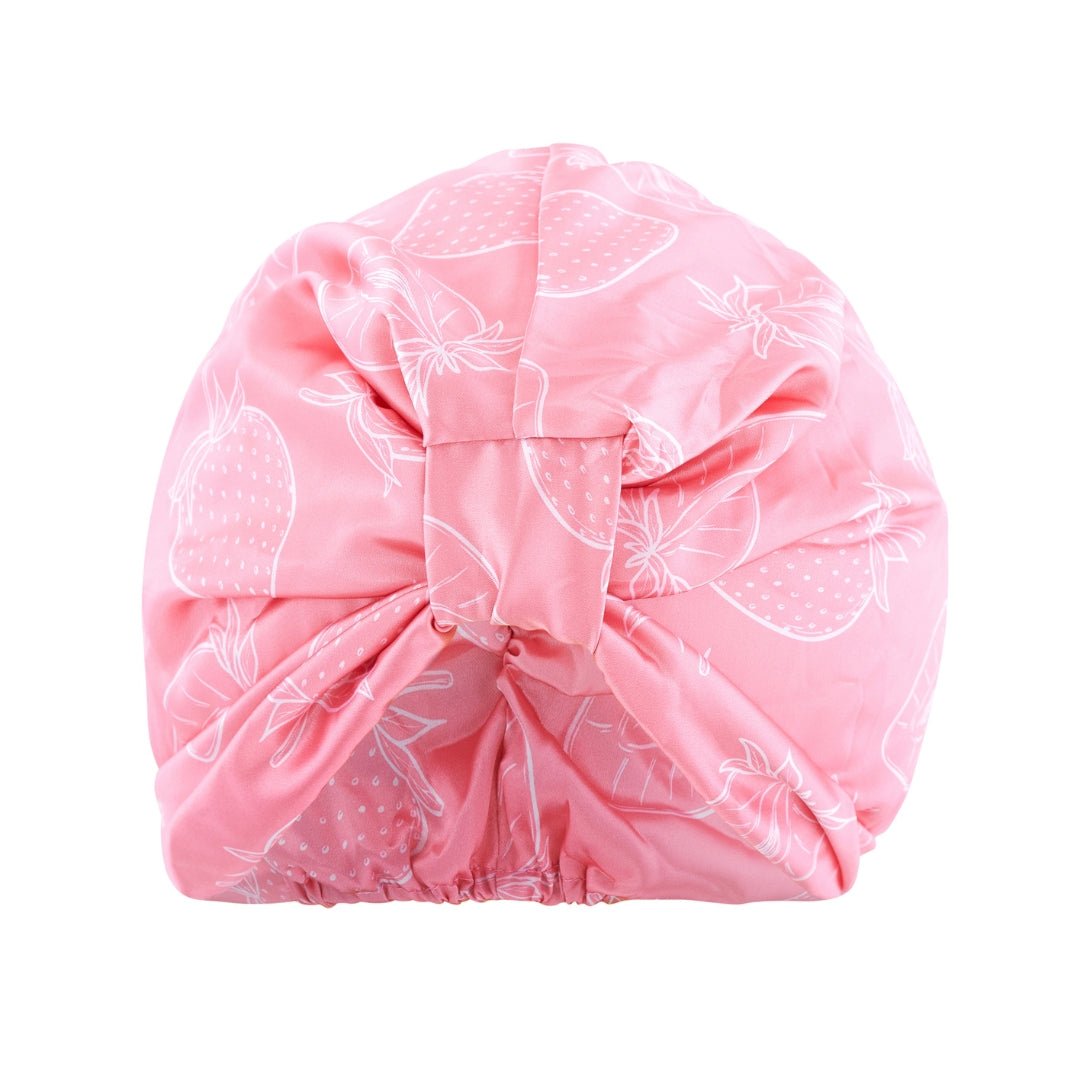 SMUG Satin Sleep Turban - Strawberry Surprise Print