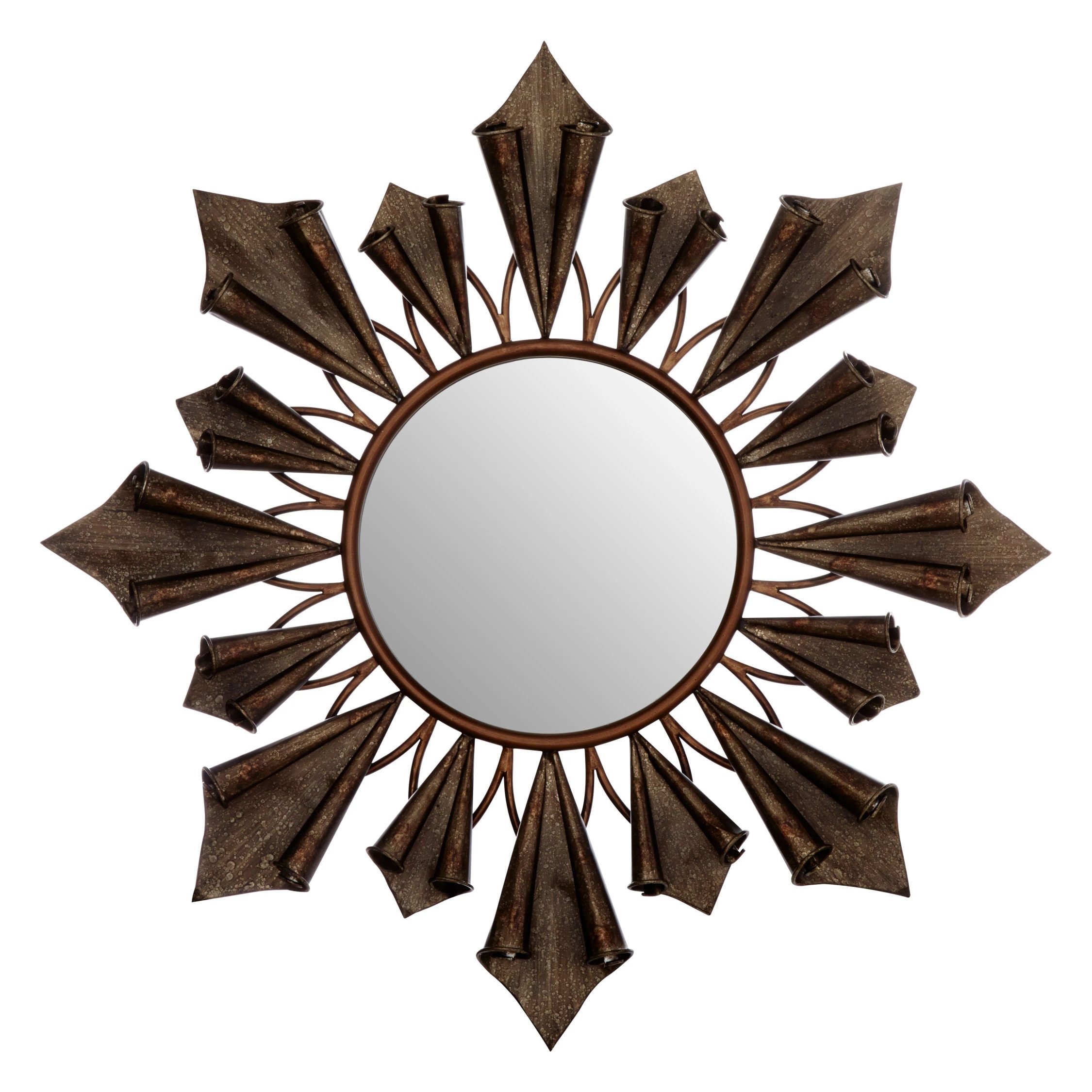 Orsina Verona Starburst Wall Mirror – Brown