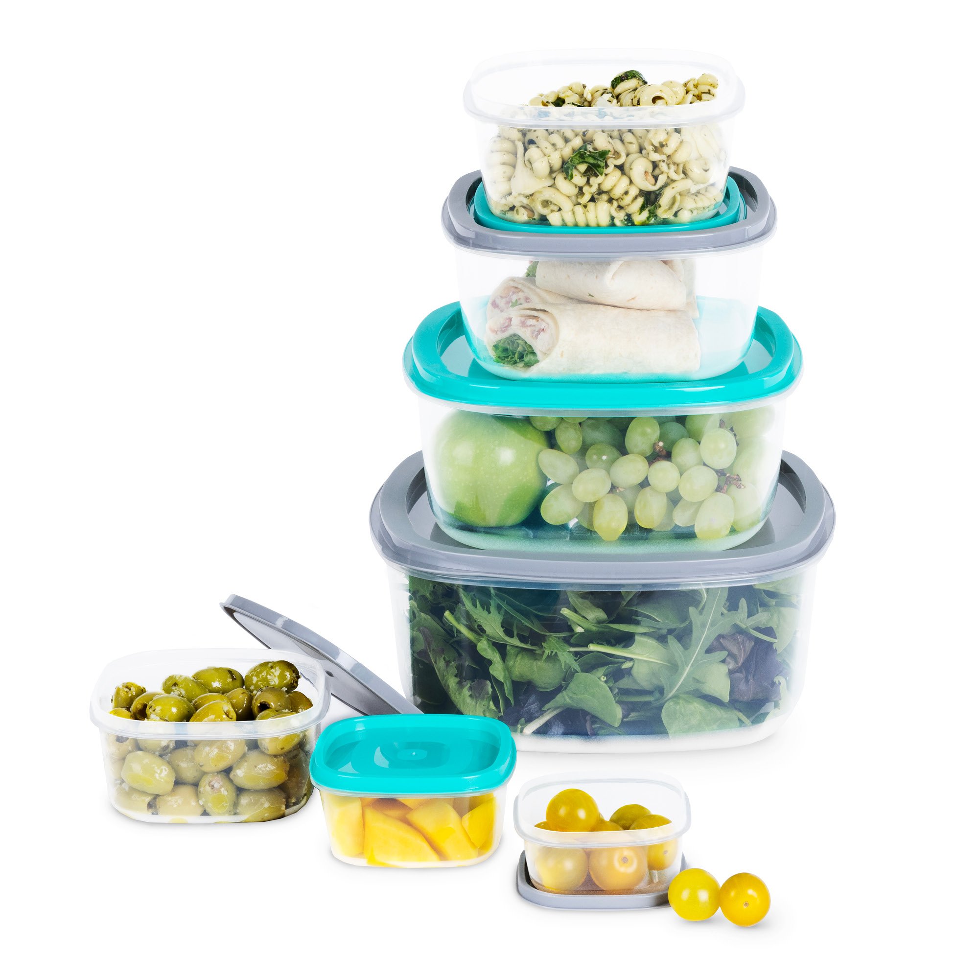 LIVIVO 7 Piece Square Food Storage Container Set