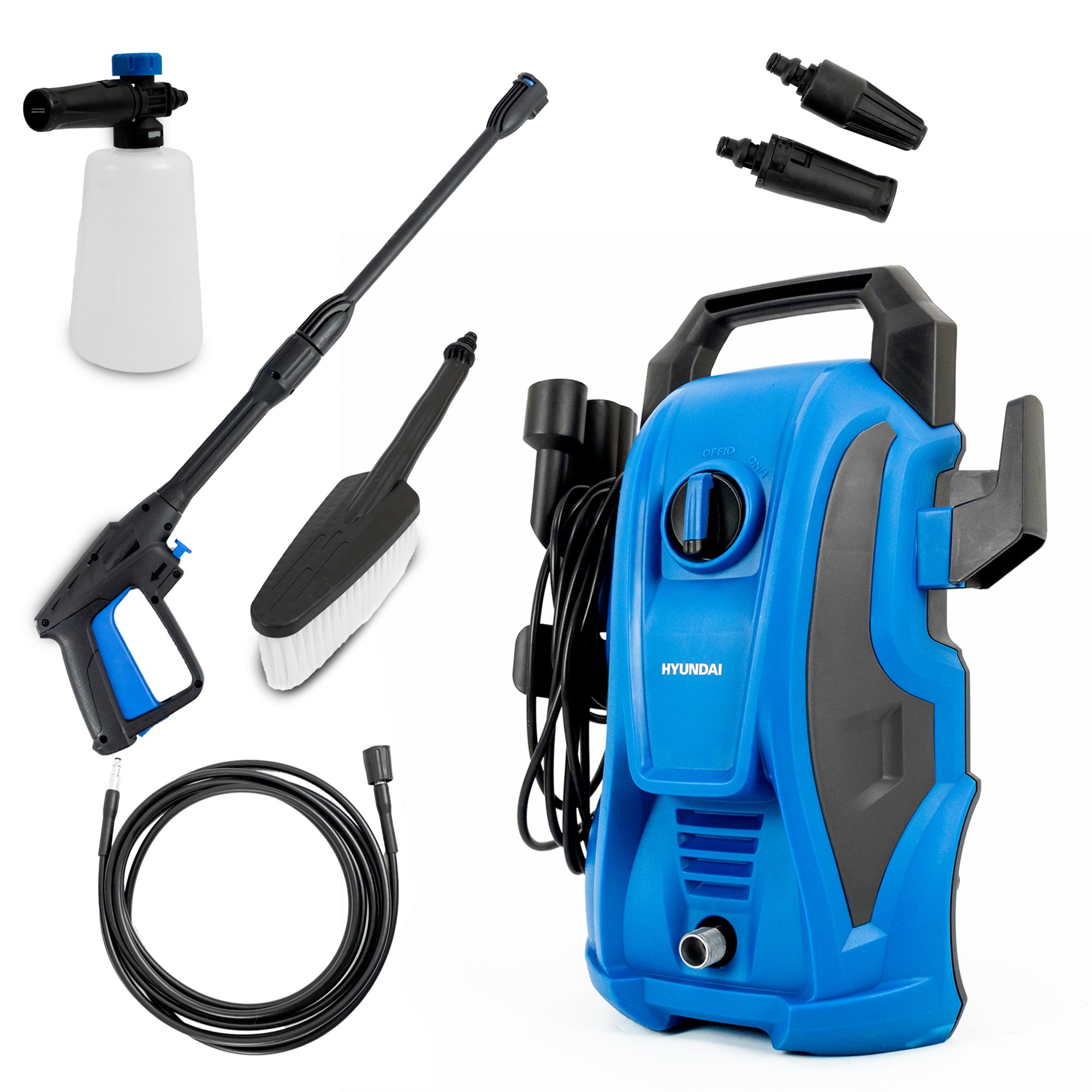 Hyundai 1600W 135 Bar Electric Pressure Washer - 7.1L