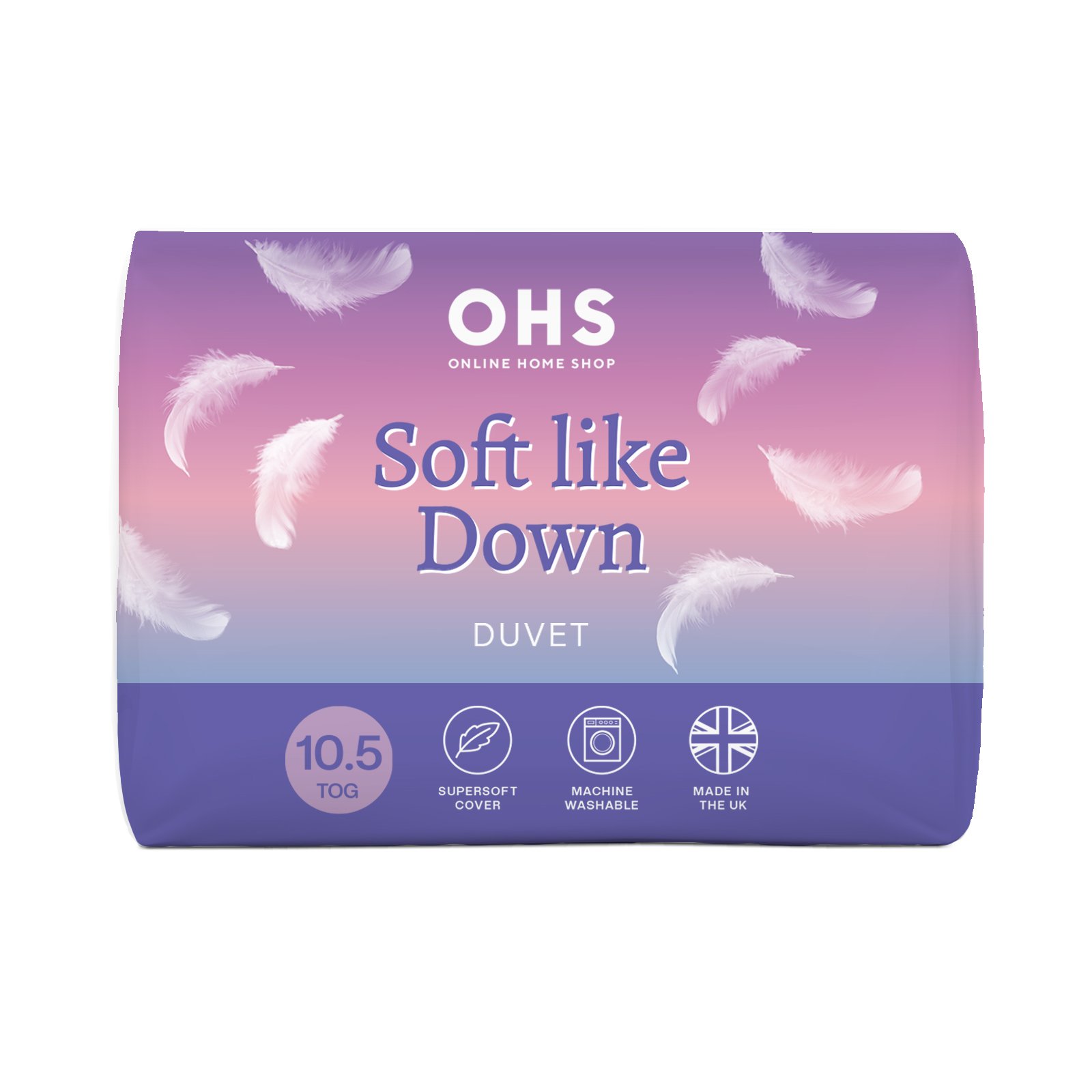 OHS Soft Like Down 10.5 Tog Duvet  - Superking