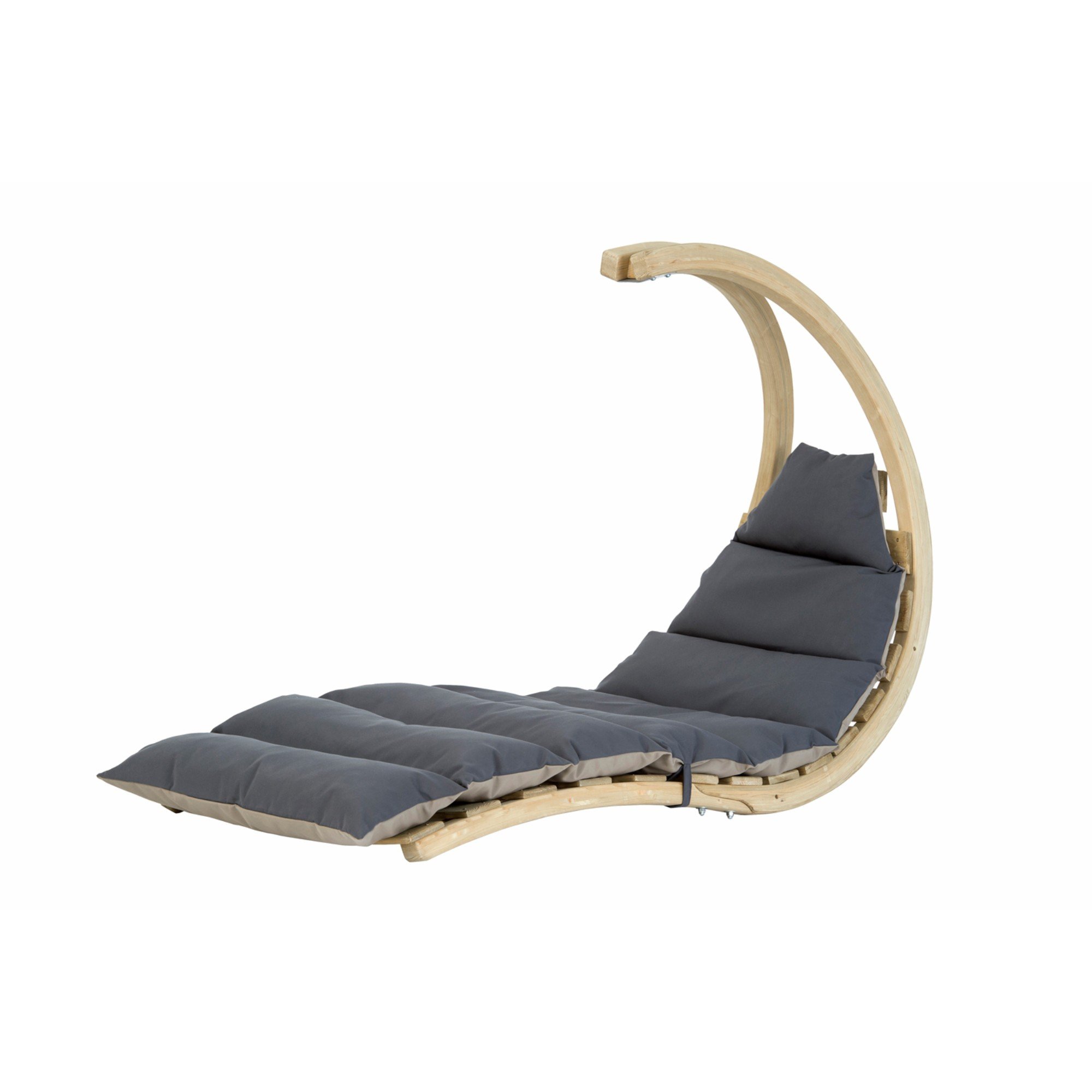Amazonas Swing Lounger Wooden Hanging Chair –  Anthracite