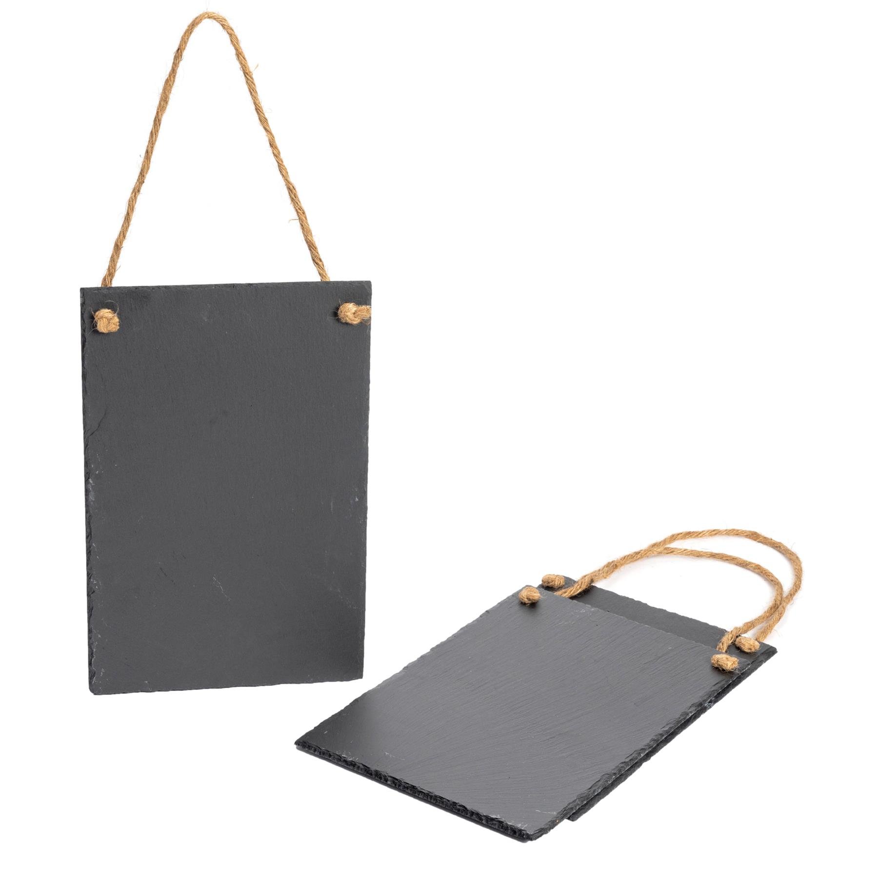 Nicola Spring Slate Hanging Notice Boards - Natural - Pack of 3