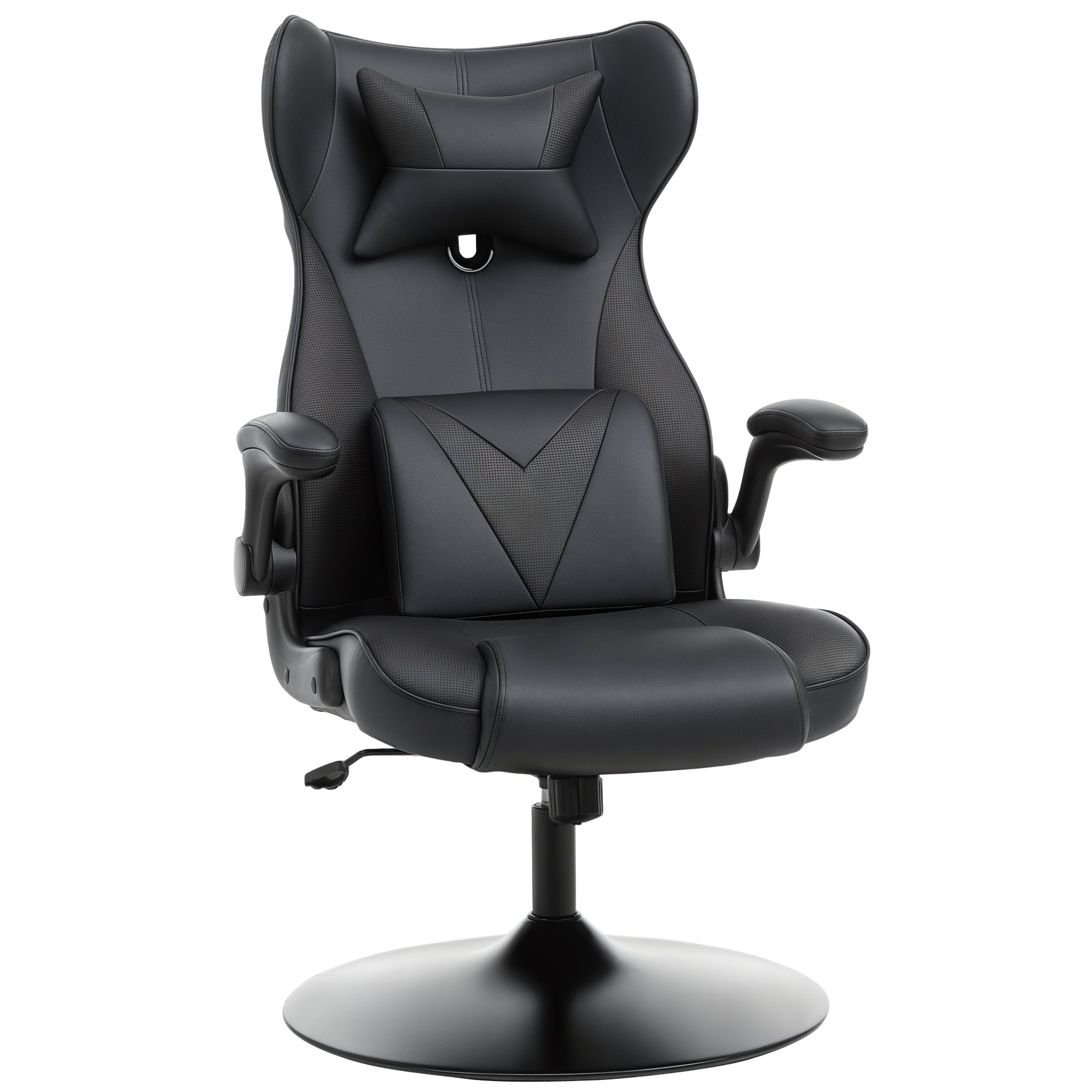 Vinsetto Swivel Base Racing Style Home Office Chair - Black