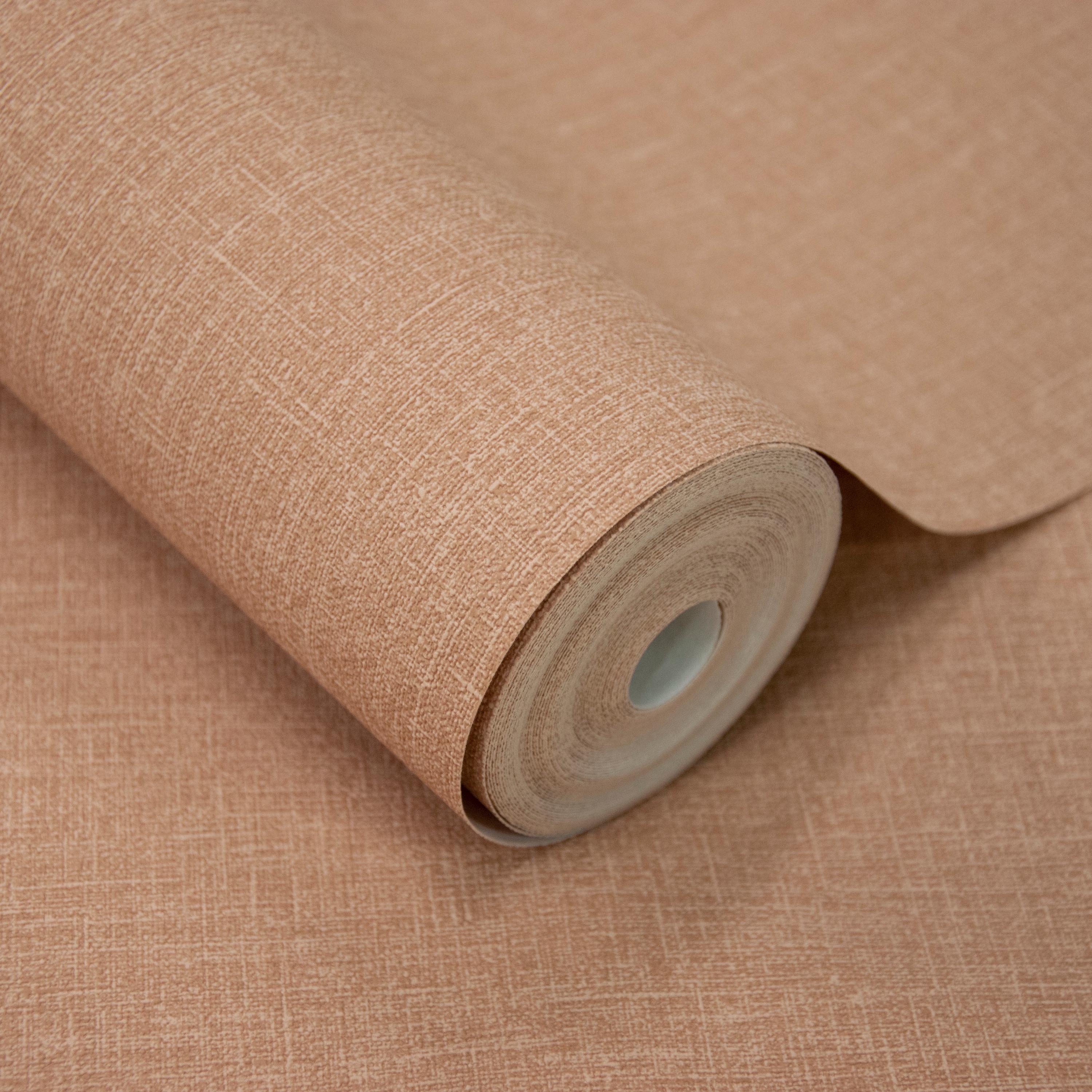 Grandeco Textured Antibacterial Wallpaper - Terracotta