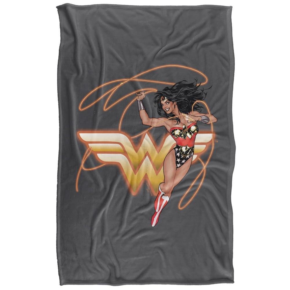 Wonder Woman Glowing Lasso Soft Touch Blanket - 152cm x 127cm