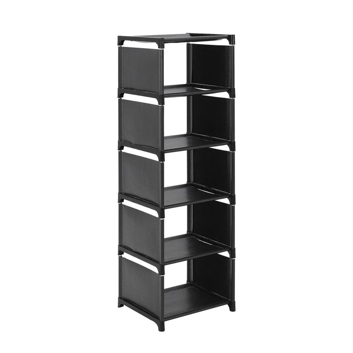 Living and Home 6 Tier Adjustable Shoe Rack - Black