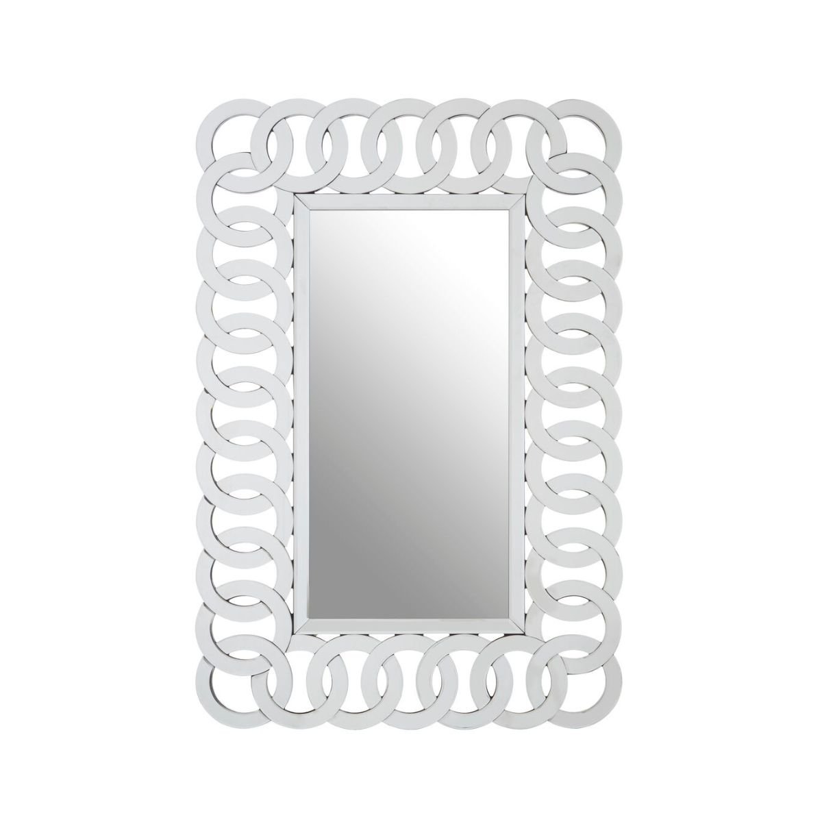 Orsina Gianna Rectangular Wall Mirror - Silver