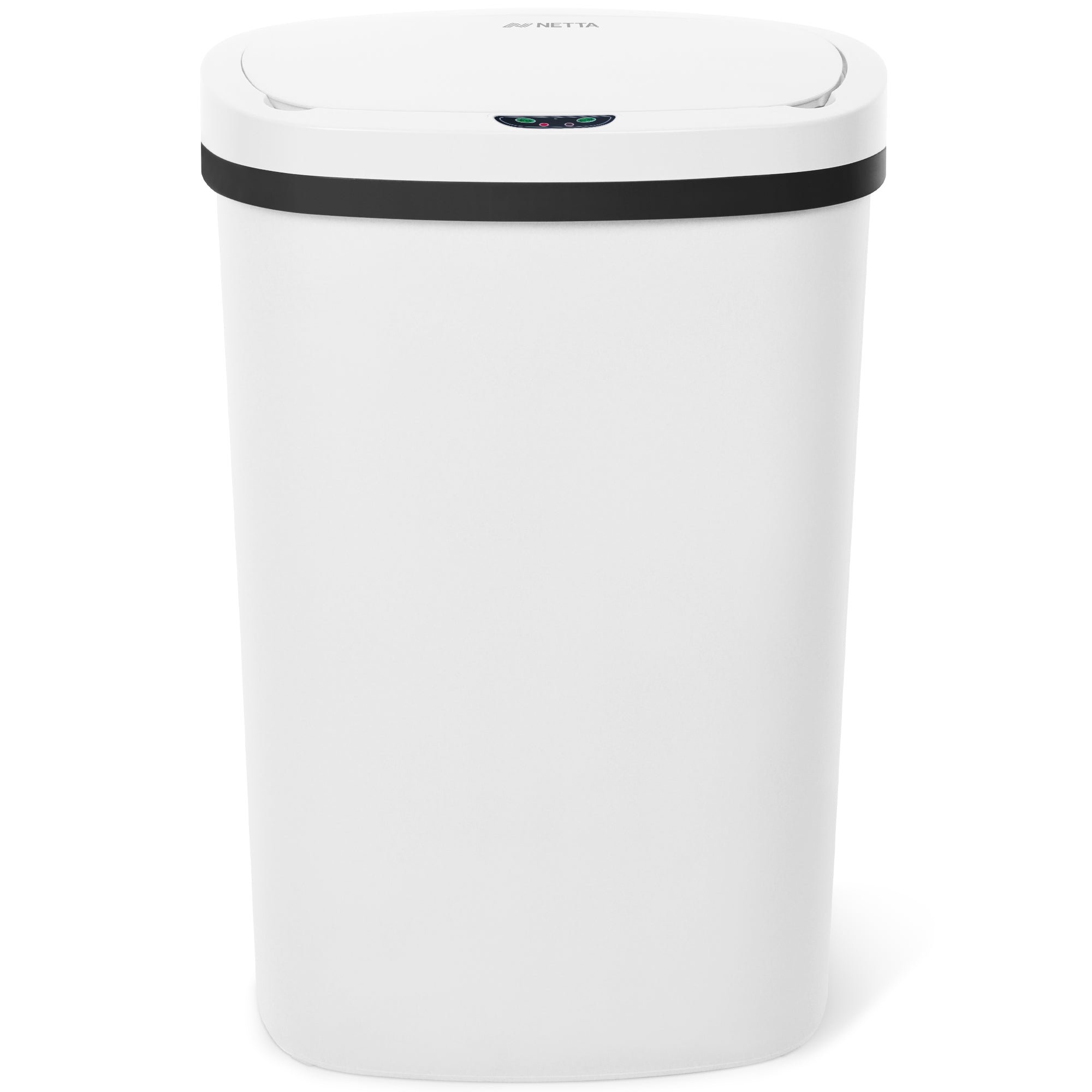 NETTA 50L Plastic Sensor Kitchen Bin - White