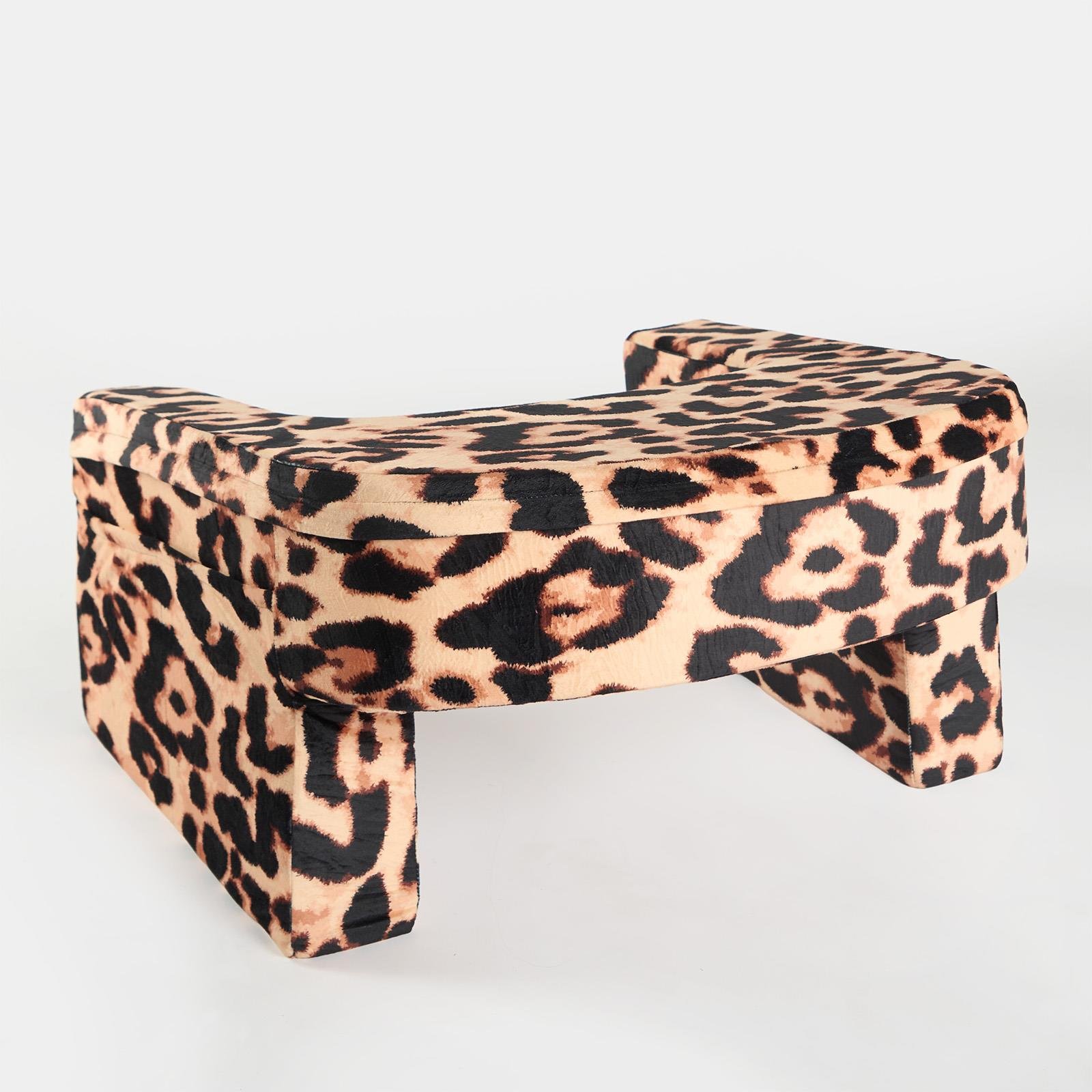 OHS Leopard Printed Lap Desk Pillow - Natural