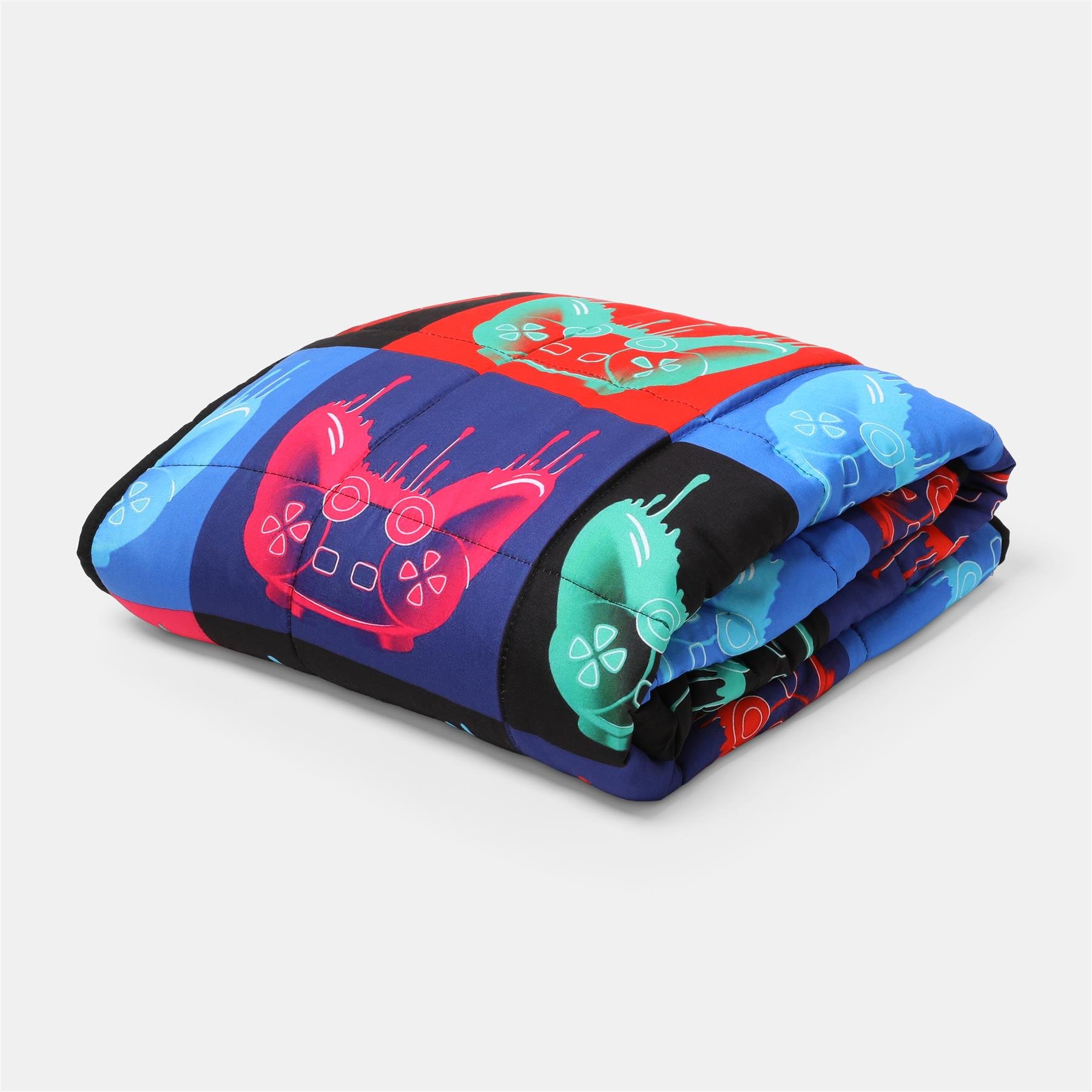 OHS Kids Gaming Print 3kg Weighted Blanket - 100x150cm - Multi