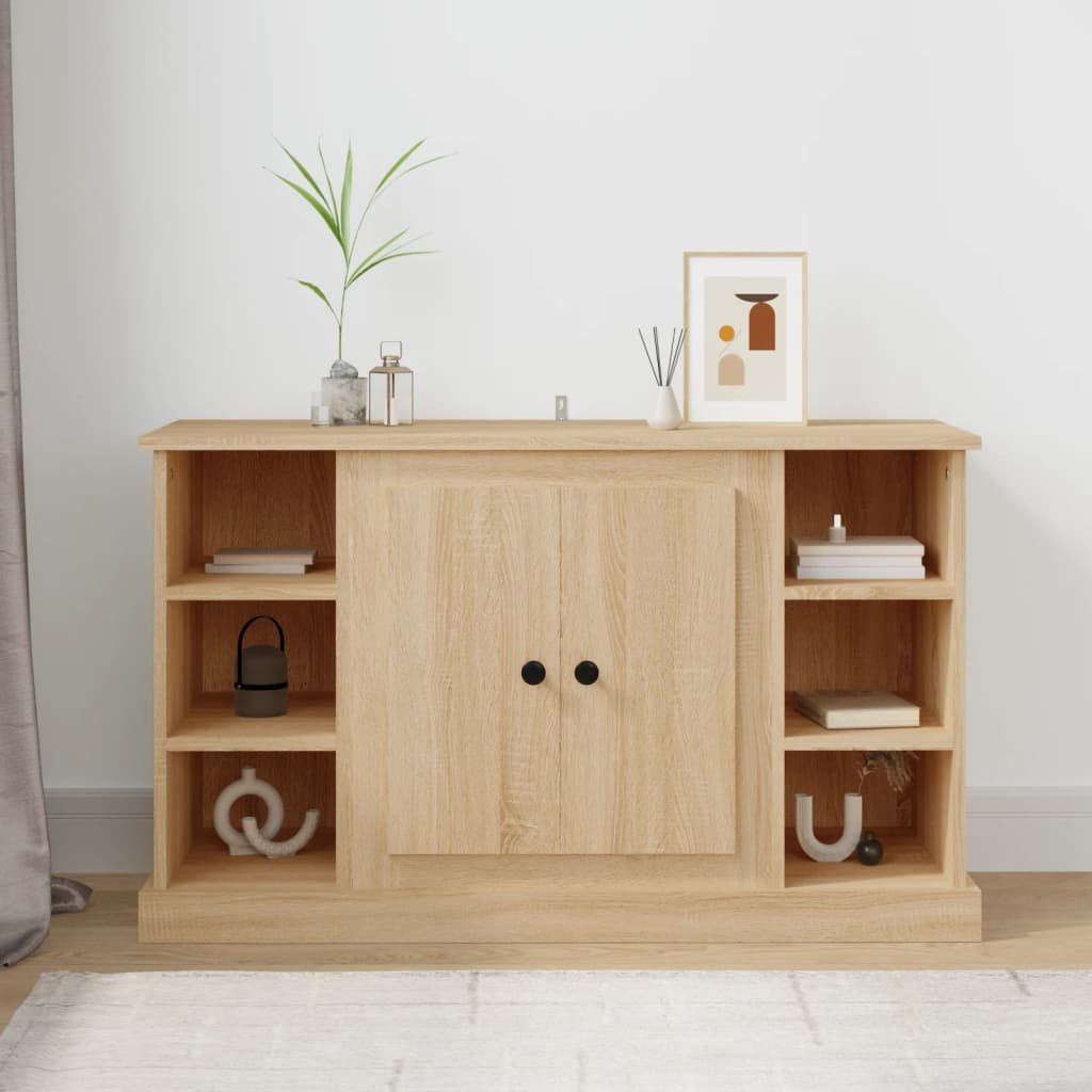 Walplus Engineered Wood Sideboard - Sonoma Oak - 100 x 35.5 x 60 cm