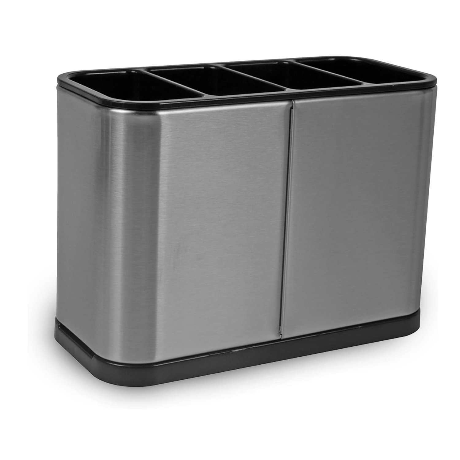 TOP 3 Kitchen Cutlery Utensil Stainless Steel Storage Organiser - Silver