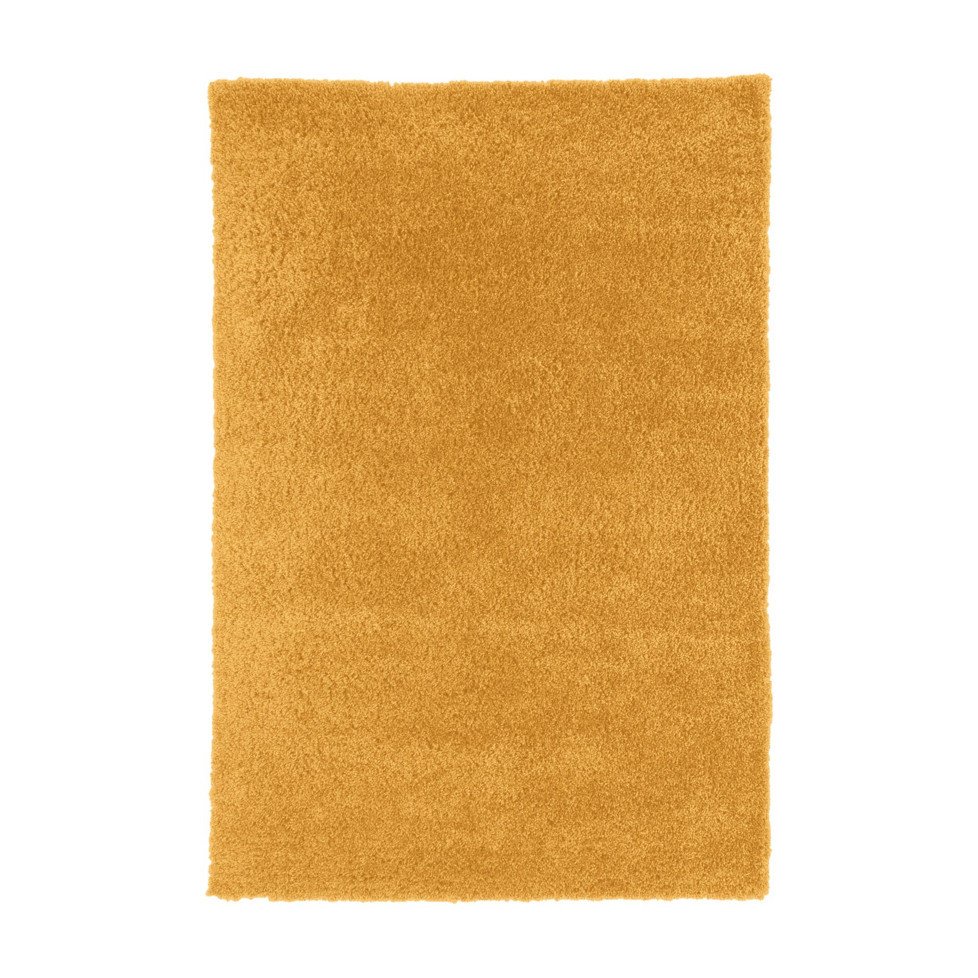 Kukoon Mustard Ochre Super Soft Shaggy Rug - 120 x 170cm