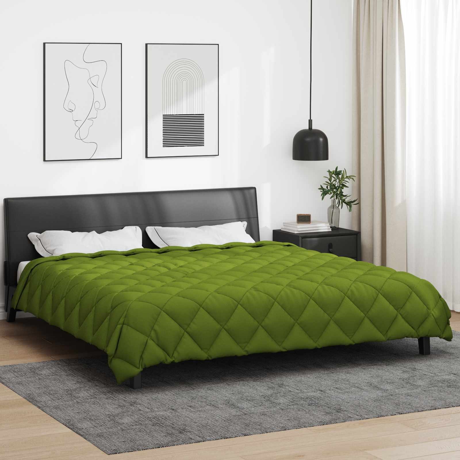 Walplus Winter Duvet Microfibre - Green - 220 x 240 cm