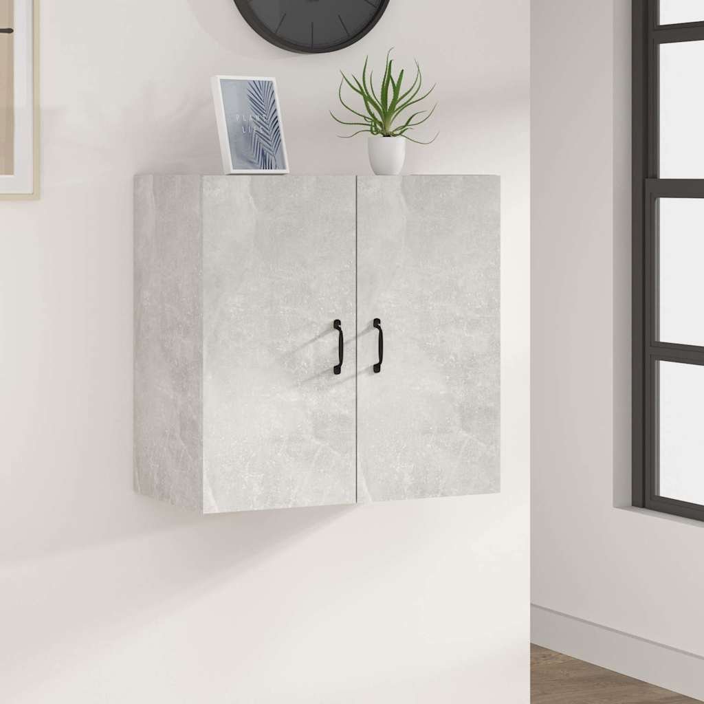 Walplus Engineered Wood 2 Door Wall Cabinet - Granite Grey - 60 x 31 x 60 cm