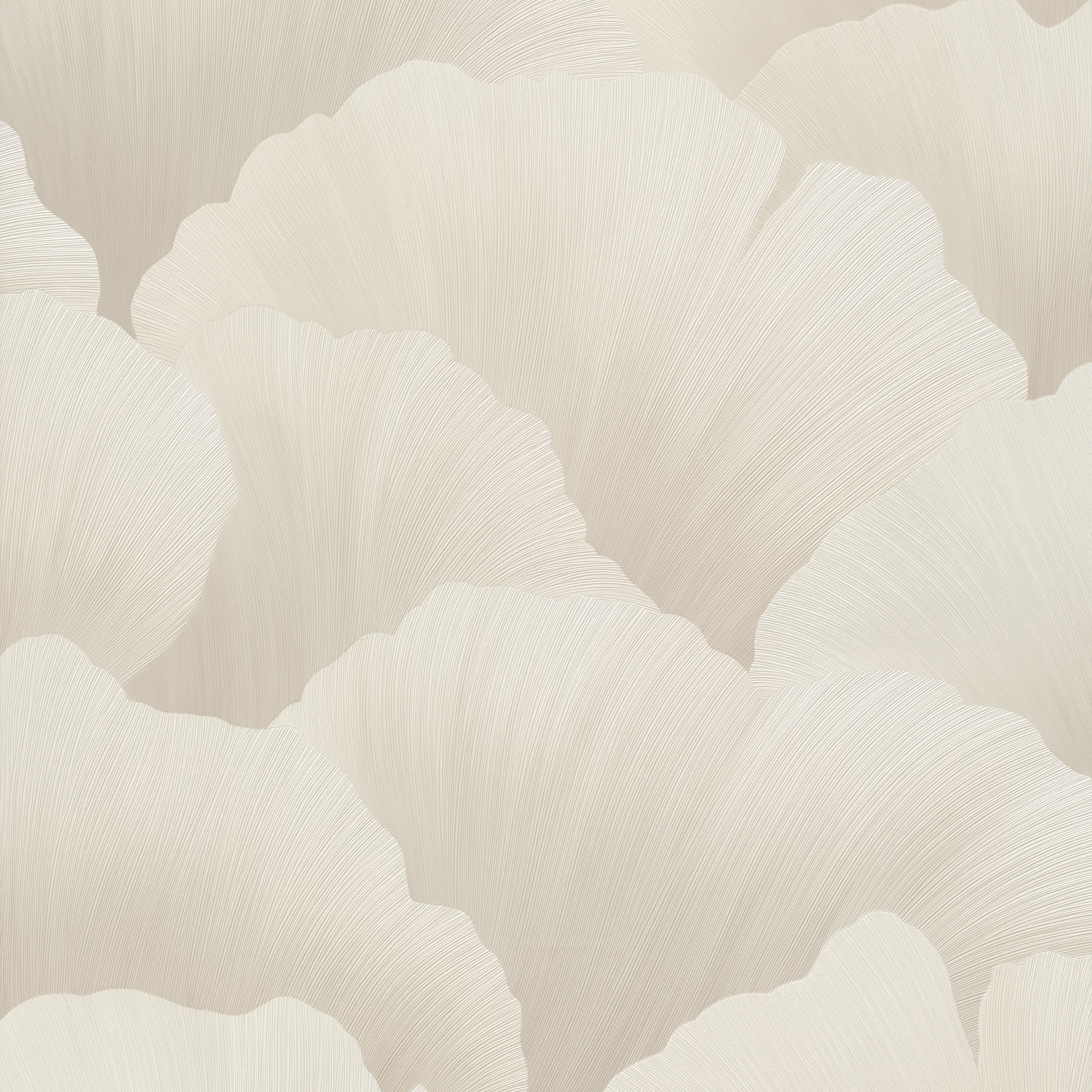 Grandeco Boutique Coral Petal Texture Embossed Wallpaper - Neutral