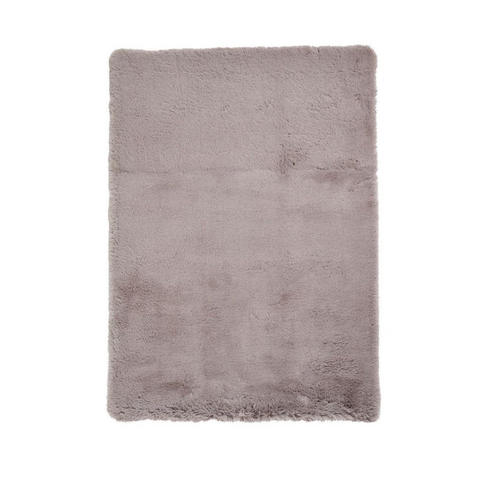 Mega Flooring Grey Shaggy Plain Rug - 60 x 120cm