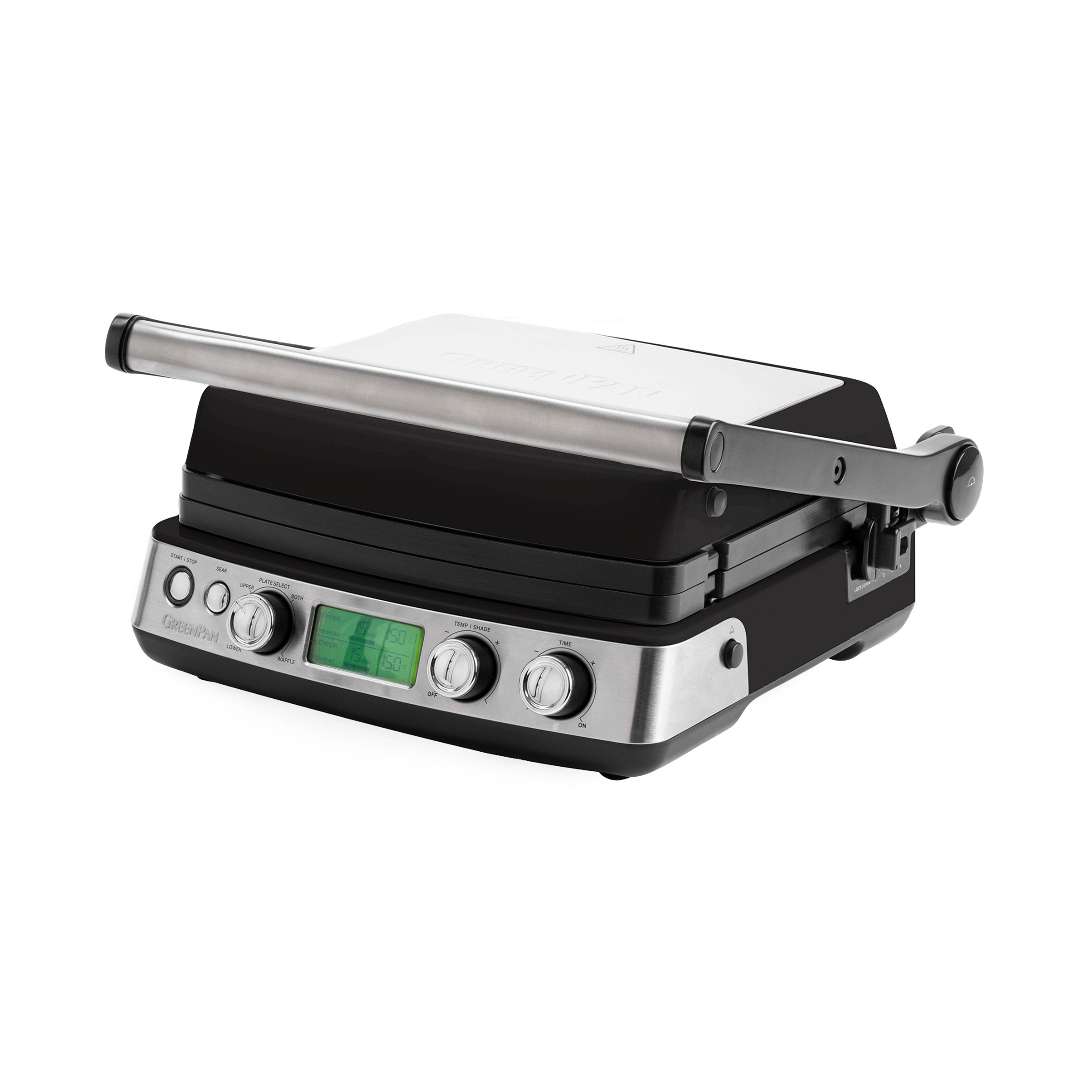 GreenPan Elite Contact Grill with Removeable Plates - Black