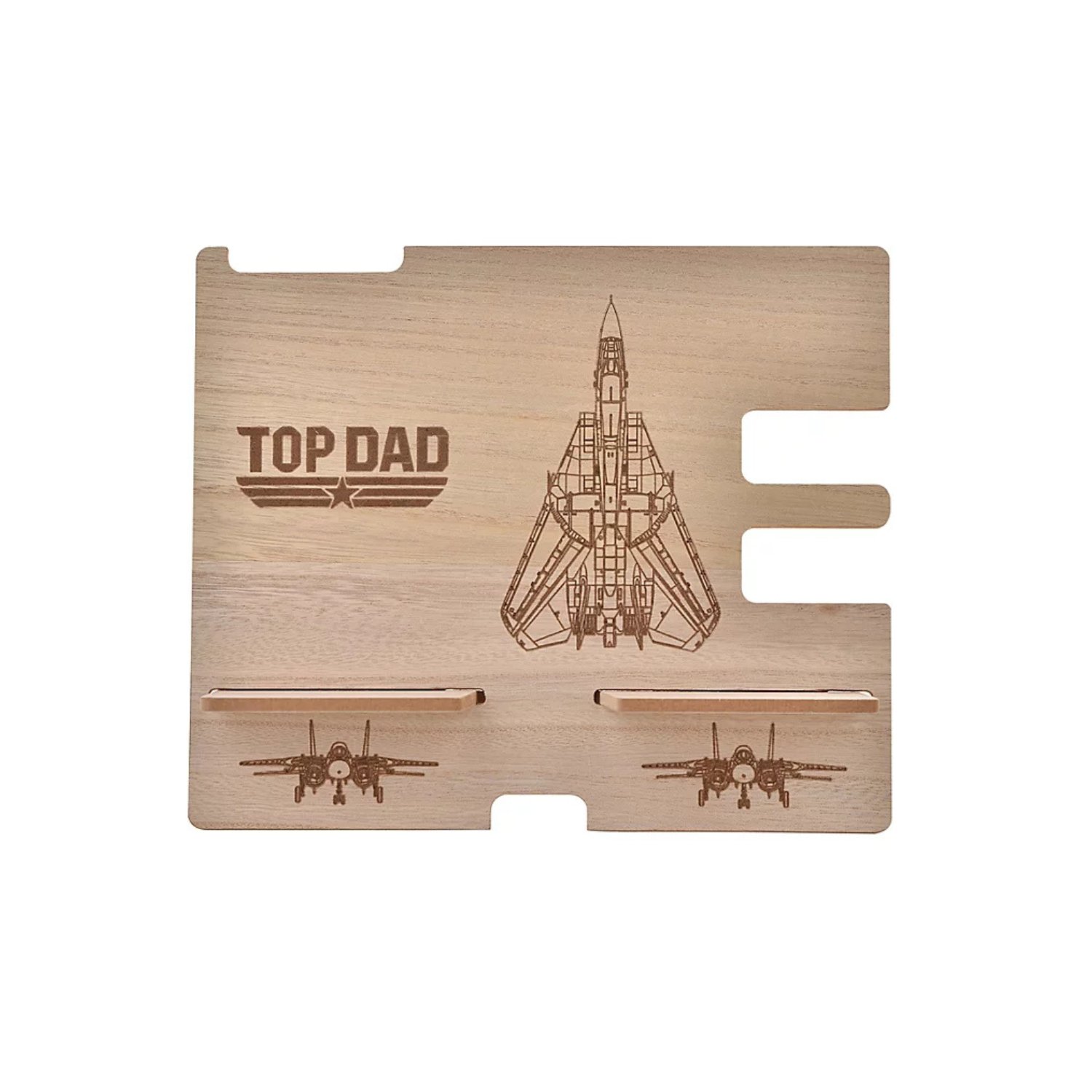 Widdop Wooden Desk Tidy - Brown