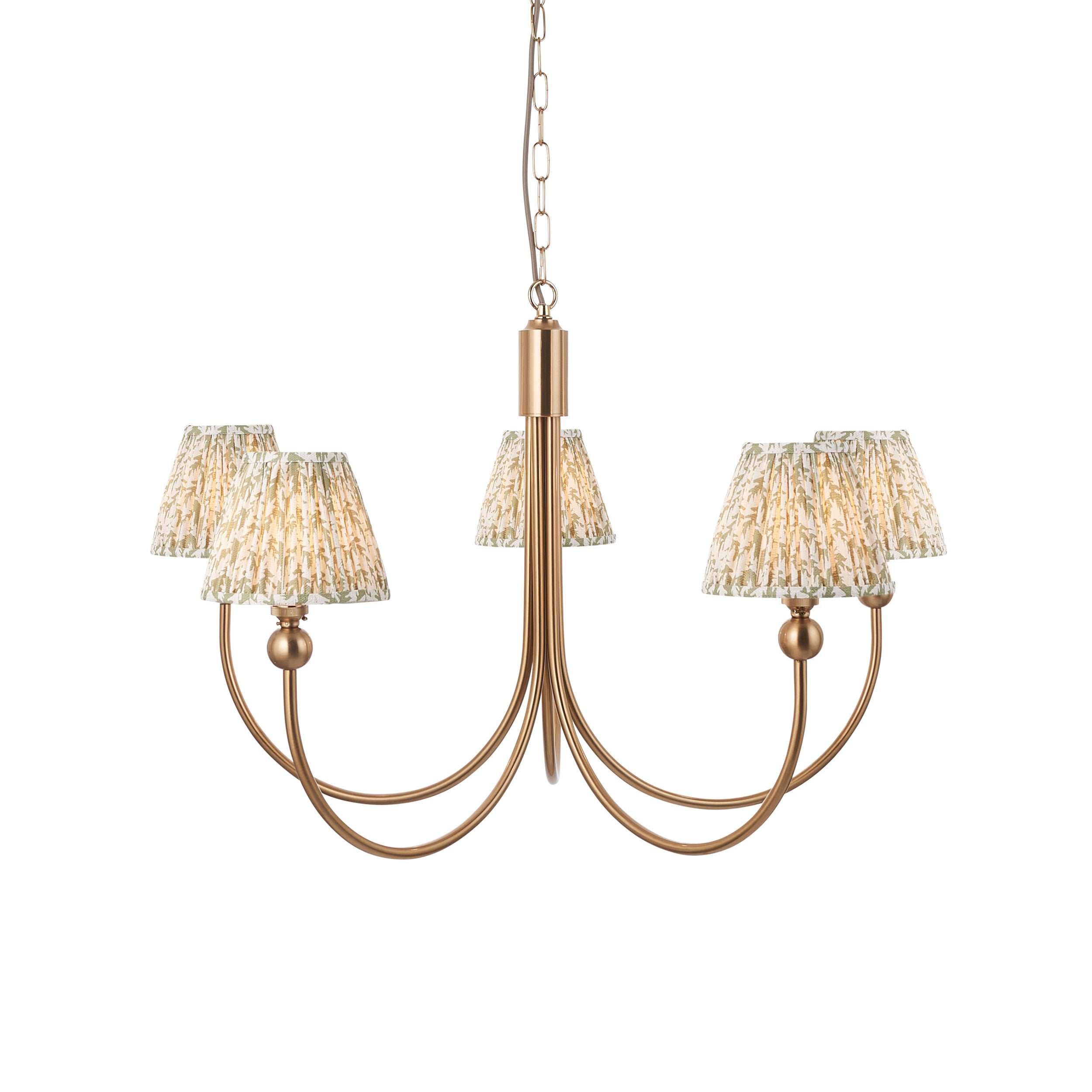 Loops Direct Steel LED Pendant Light - Brushed Aged Brass