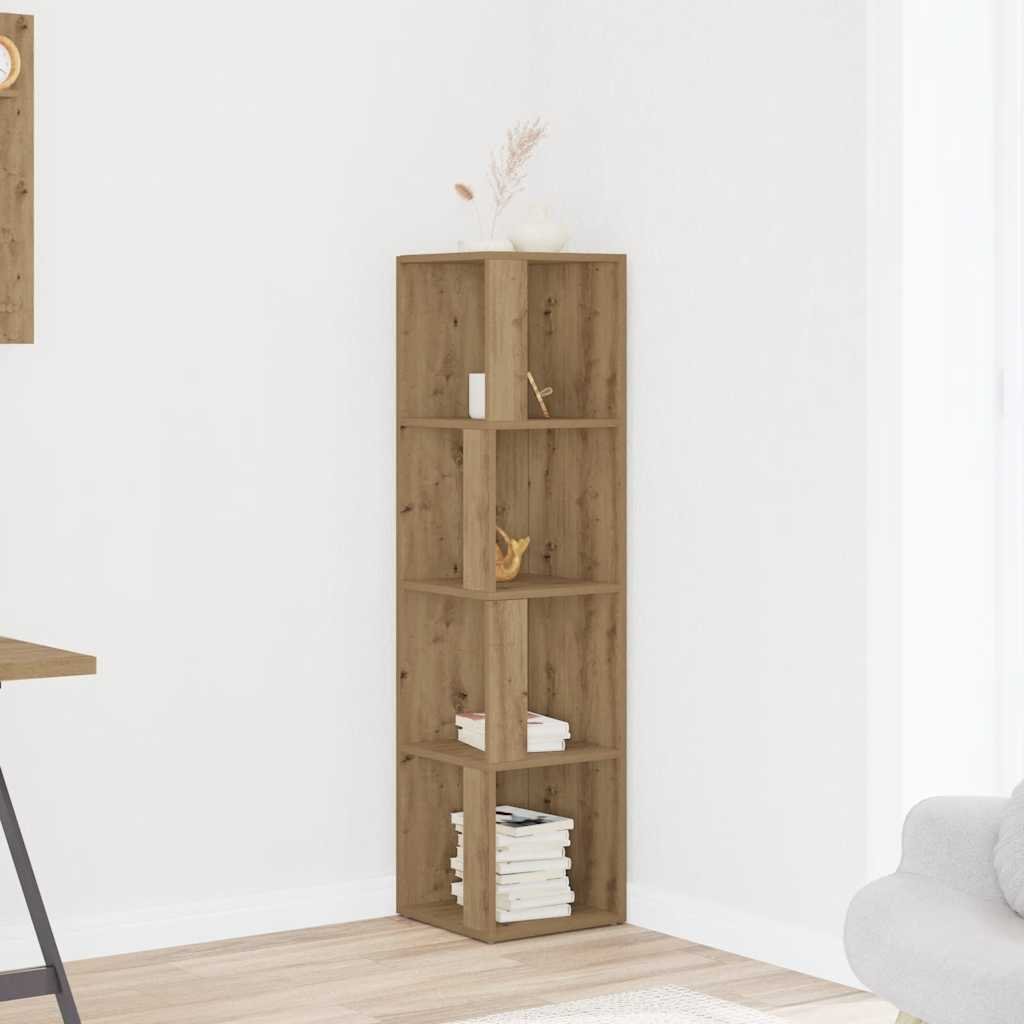 Walplus Engineered Wood Cabinet - Oak - 33 x 33 x 132 cm