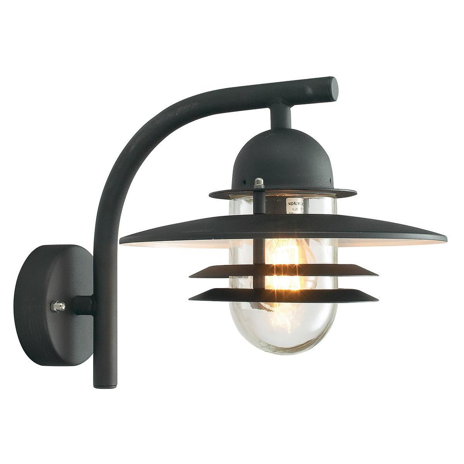 Elstead Oslo Dome Wall Light - Black
