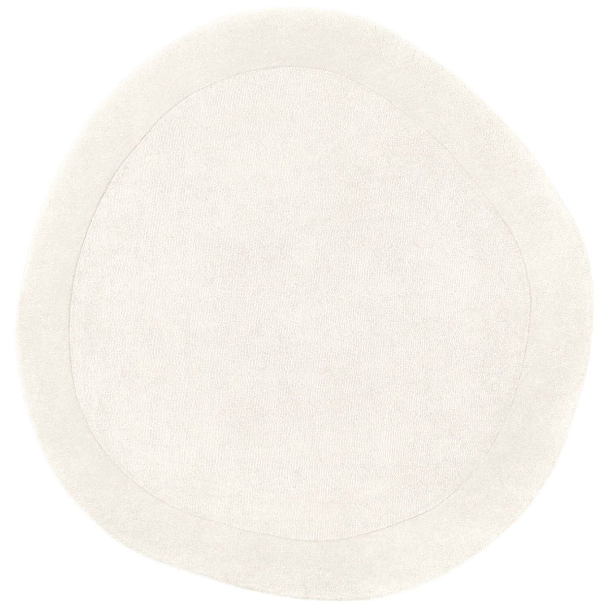 Villeroy and Boch  Cream Kari Handmade Wool Blend Oval Rug - 160cm