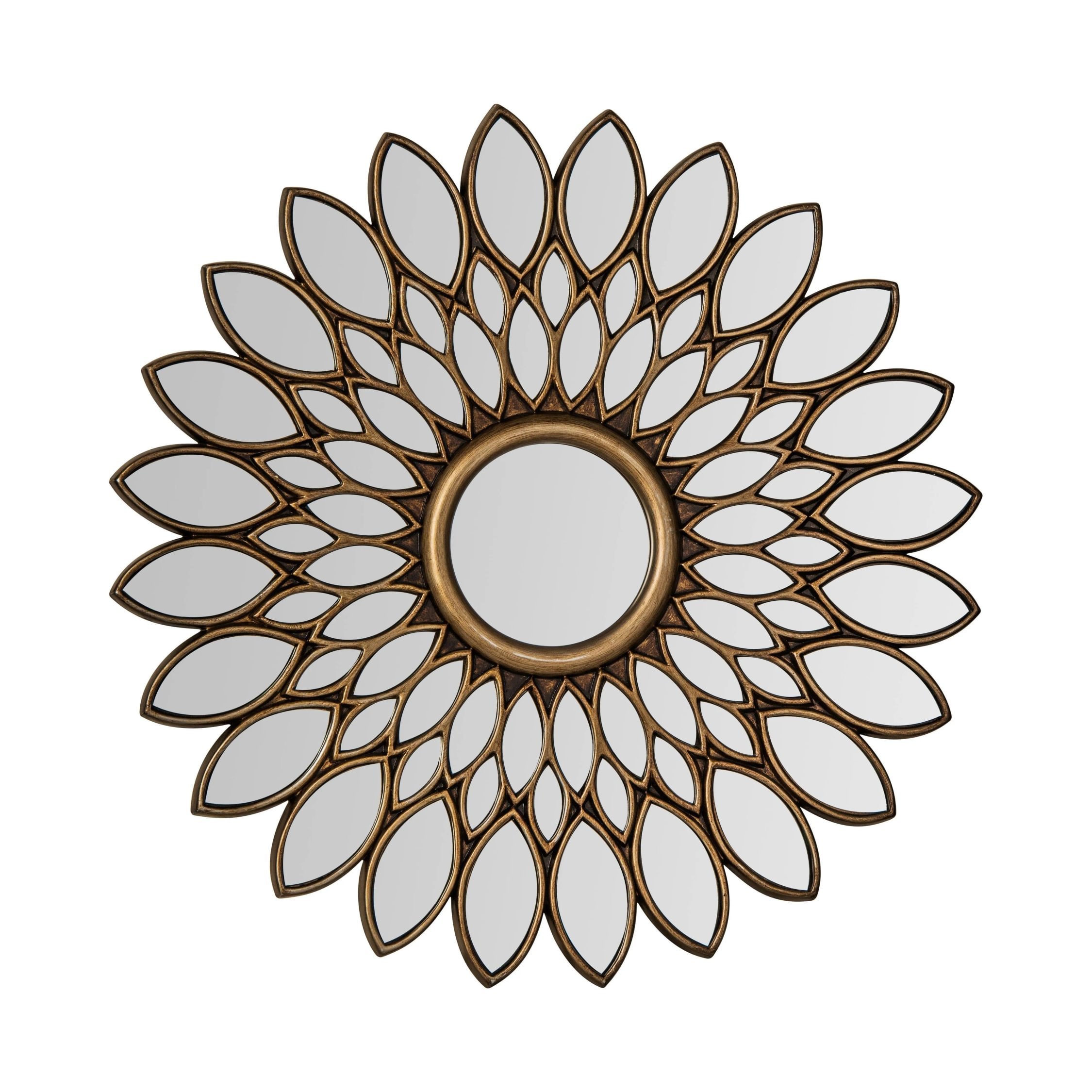 Orsina Lyra Bronze Wall Mirror – Clear