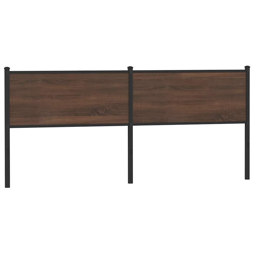 Walplus Wood Steel Replacement Headboard - Chestnut - 198 x 3 x 91.5 cm