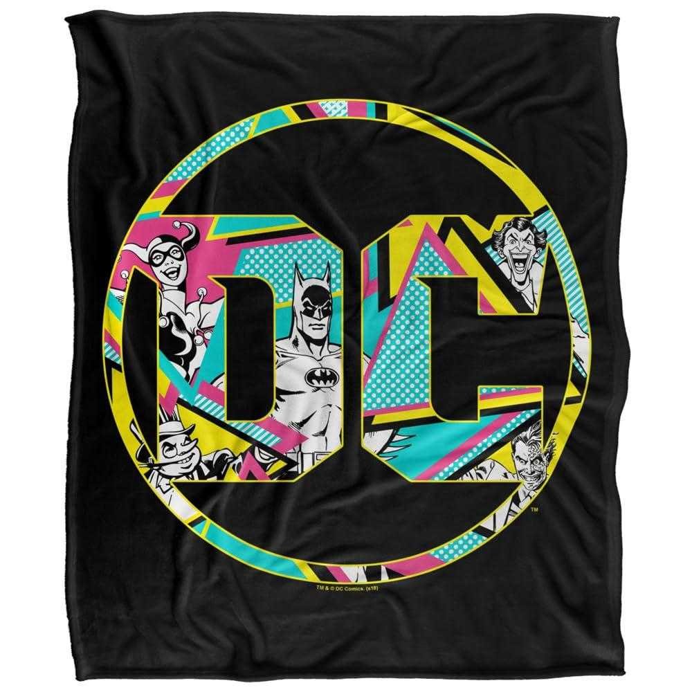 Batman DC Logo Soft Touch Blanket - 147cm x 91cm