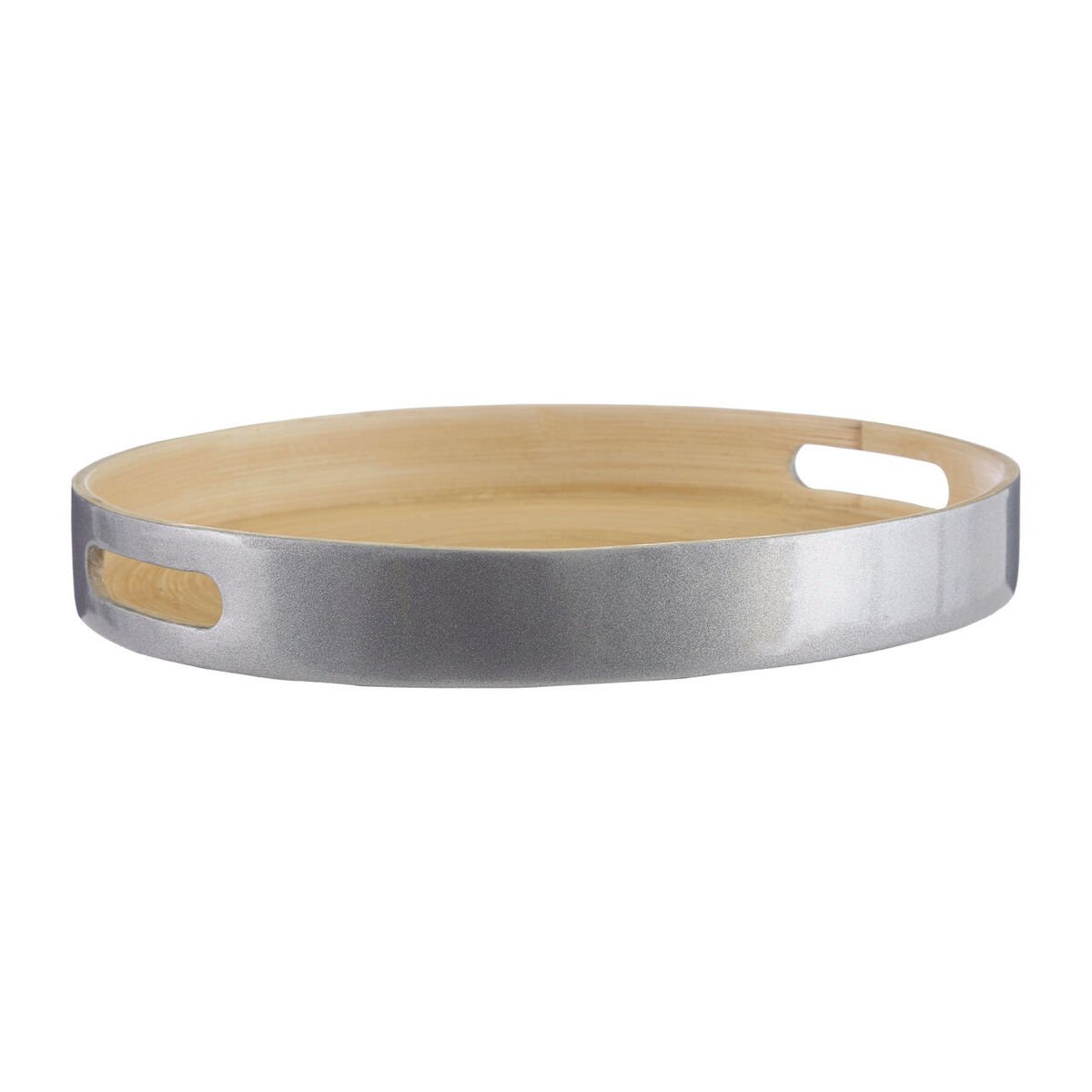 Orsina Kyoto Small Tray With Side Handles – Silver