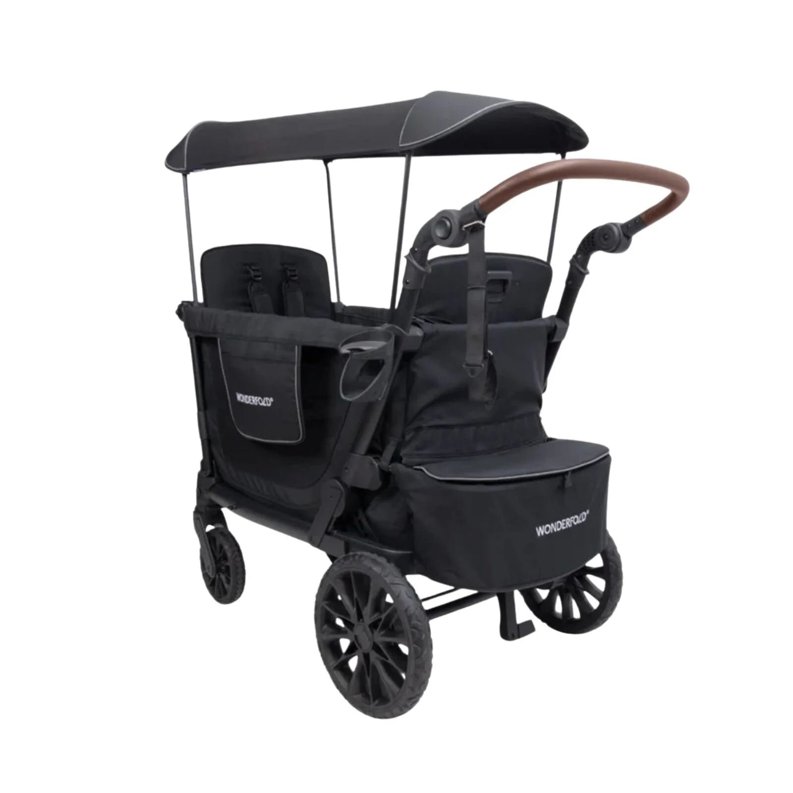 Wonderfold L2 Double Stroller Wagon - Black
