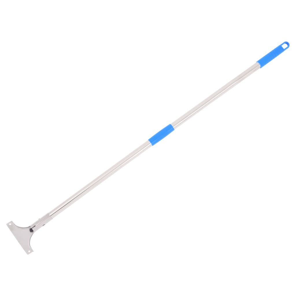 Walplus Steel Floor Squeegee Handle and - Silver and Blue - 119.5 cm