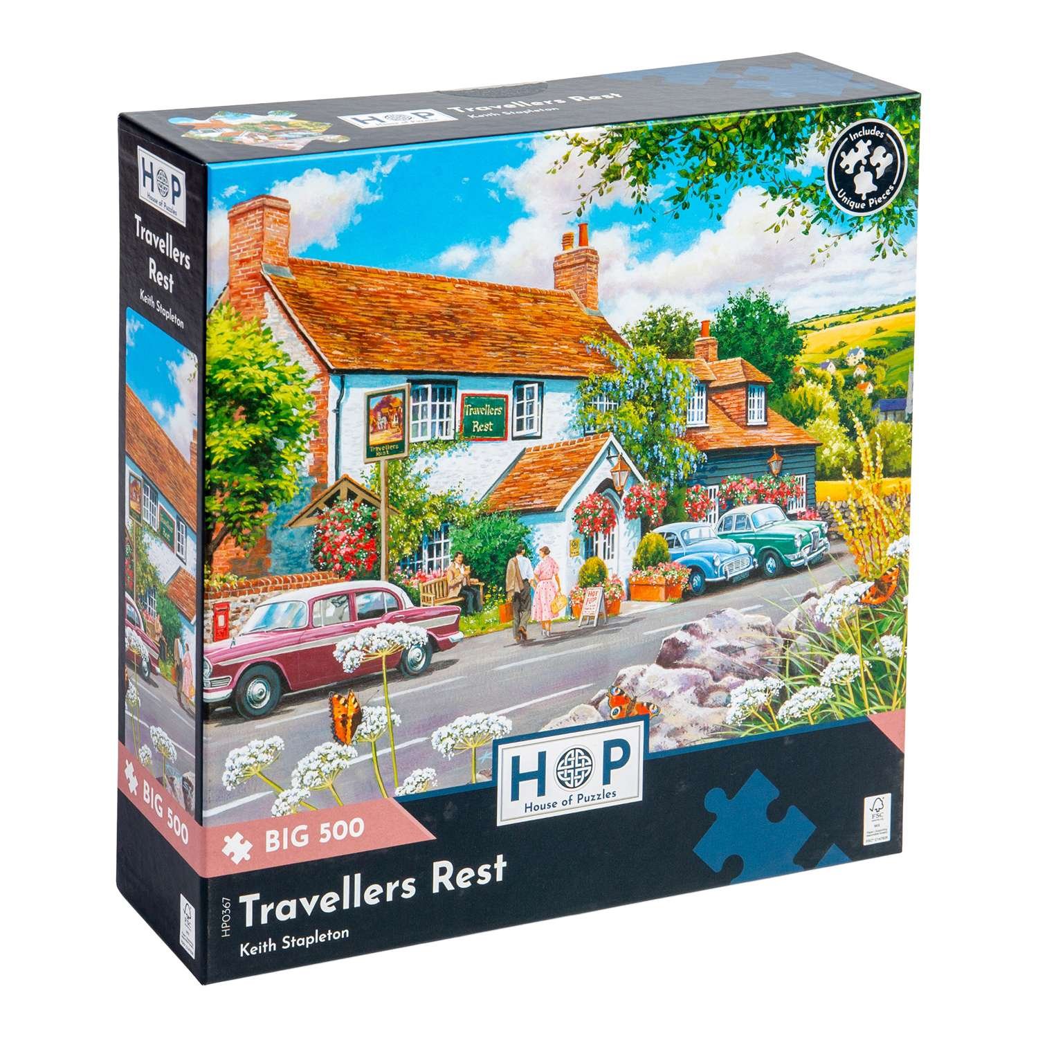 The House of Puzzles Travellers Rest BIG 500 Puzzle 3 Years +