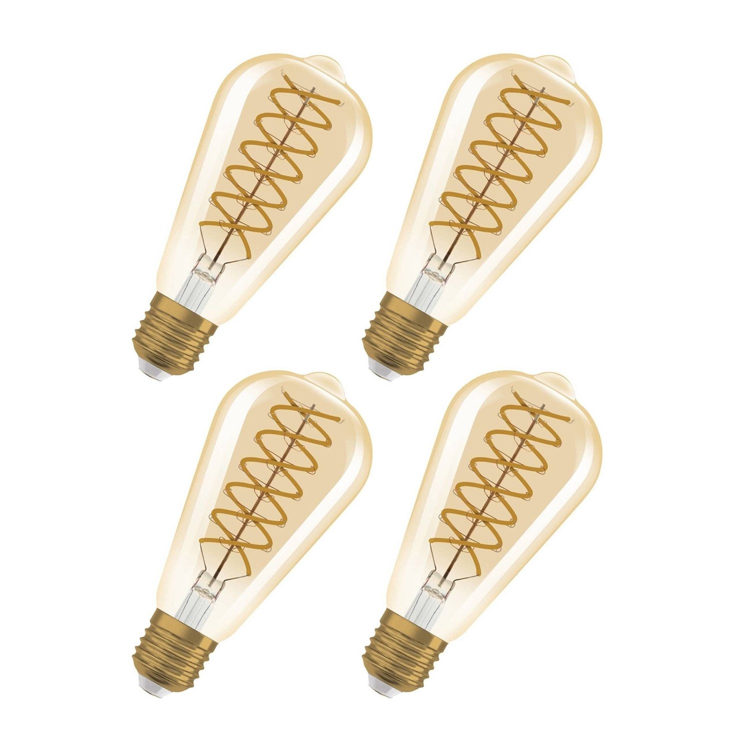 Osram Vintage 1906 Edison 60 Filament DIM 8.8W 824 E27 Lamp - 4 Pack