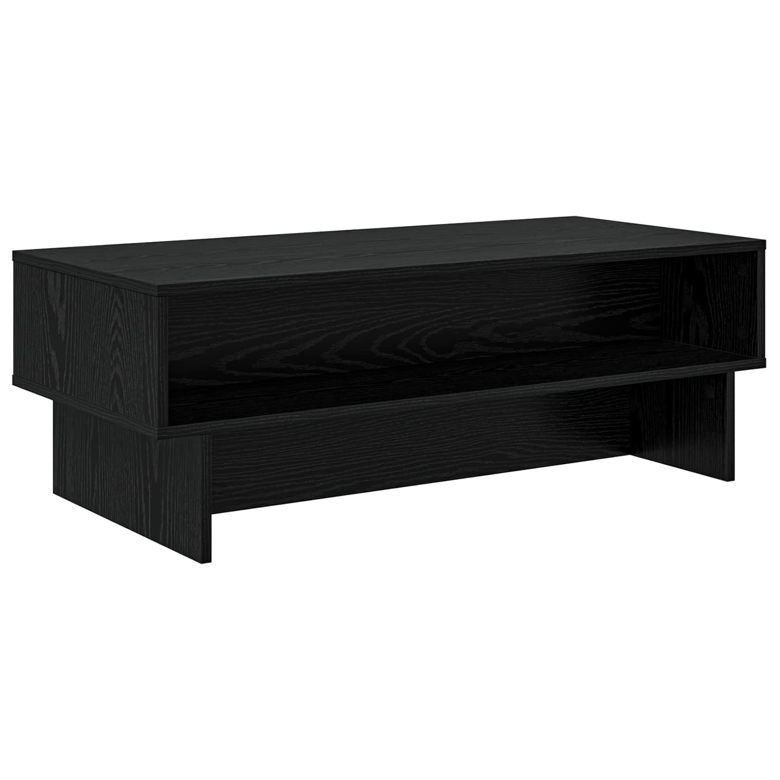 Walplus Engineered Wood Coffee Table - Black Oak - 100 x 46 x 35 cm