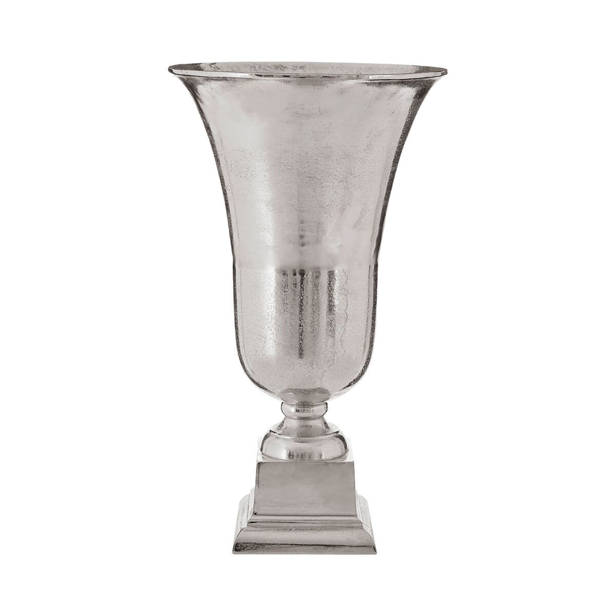 Orsina Kensington Townhouse Large Finish Fluted Vase - Silver