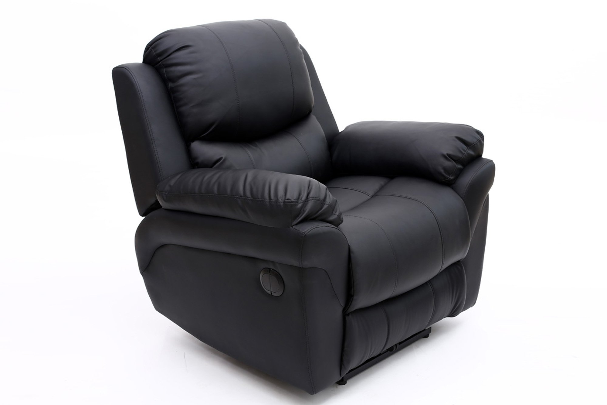 Furniture Online Madison Electric Bonded Leather Recliner - Black