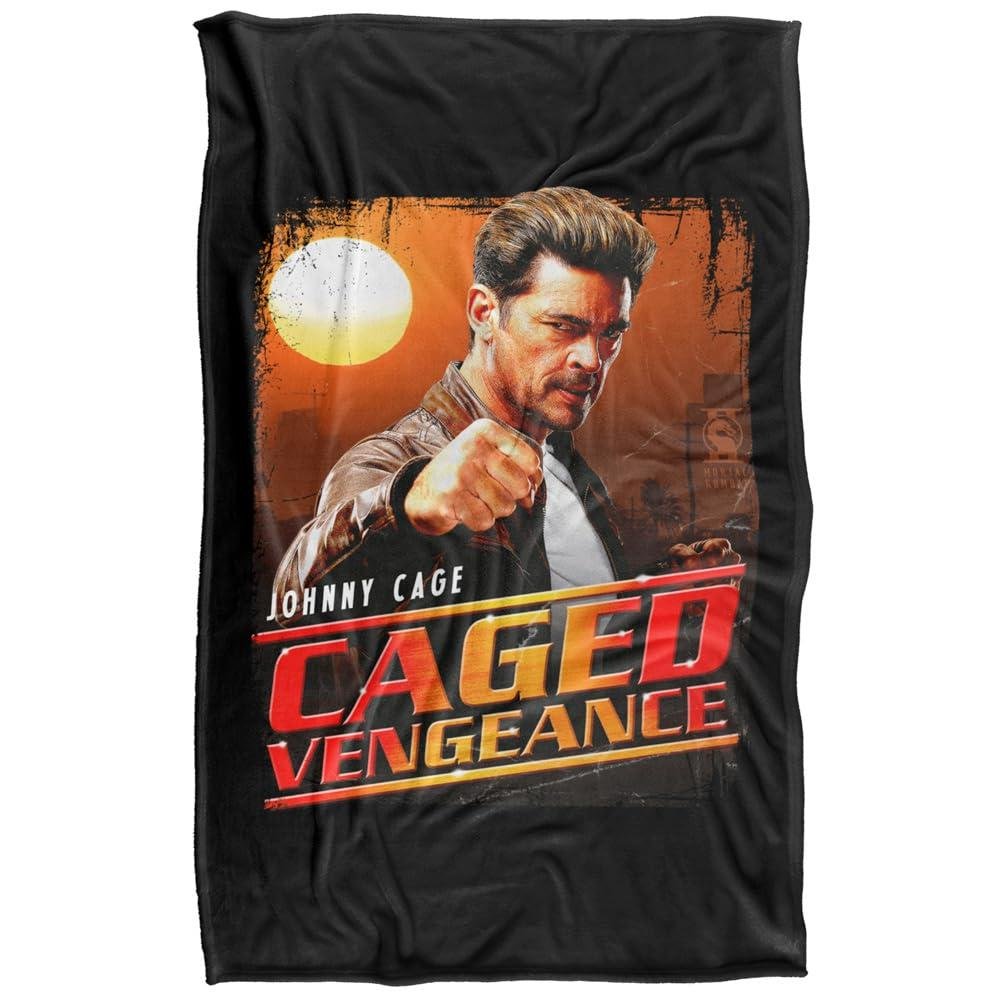 Mortal Kombat 2 Johnny Cage Caged Vengeance Blanket - 147cm x 91cm