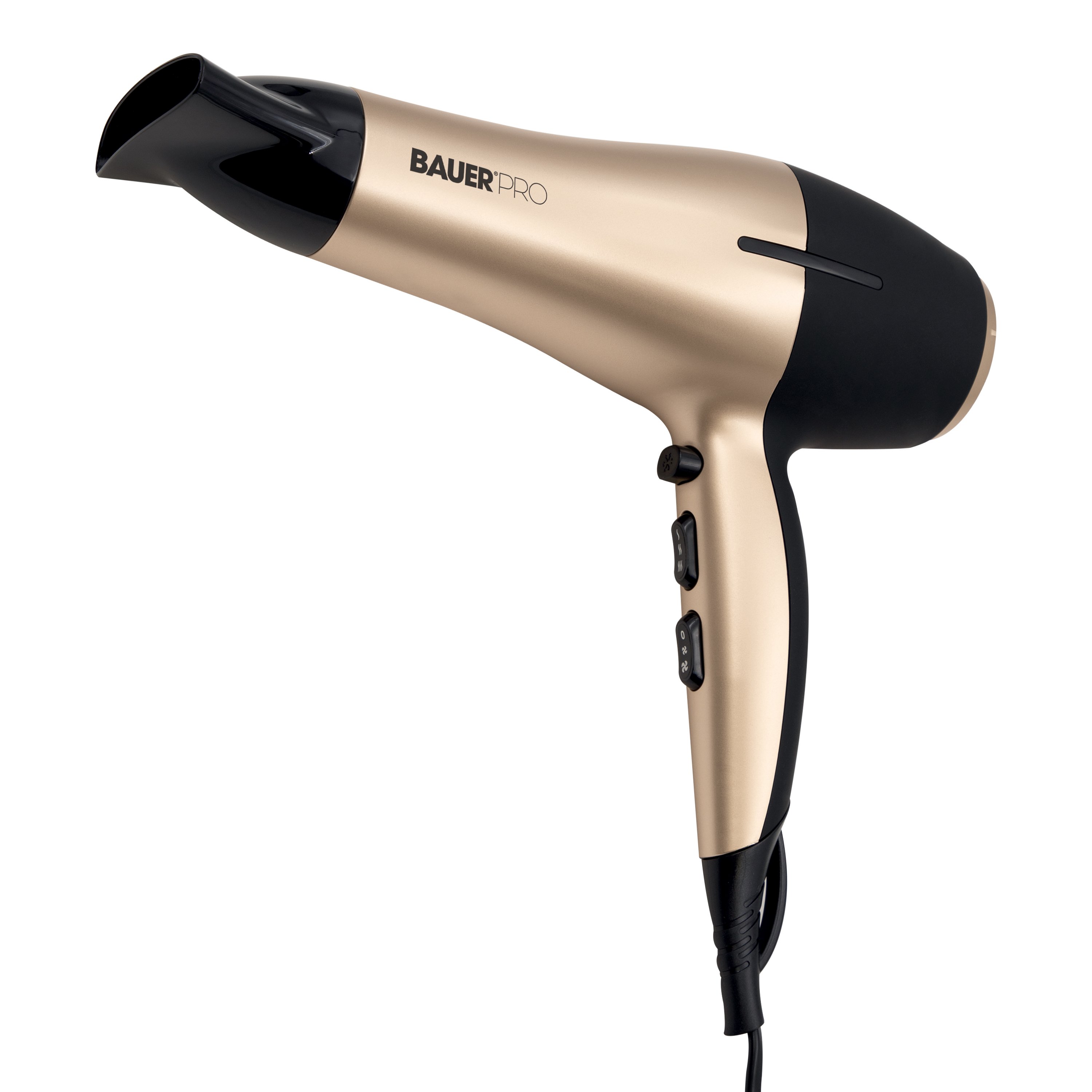 Bauer TourmaPro Black & Gold Hair Dryer – 2200W