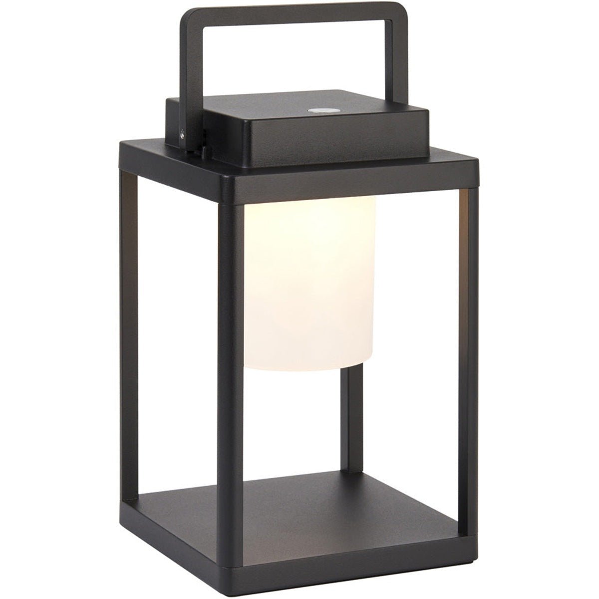 Loops Direct Aluminium Alloy LED Table Lamp - Matt Black and White
