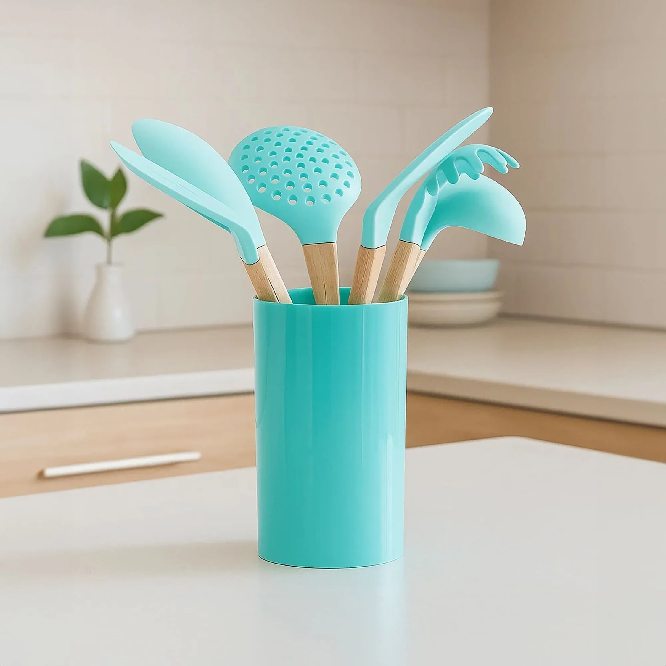 Orsina Zing 7 Piece Utensil Set – Green