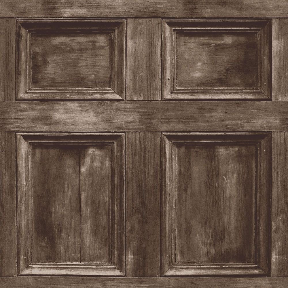 Fine Decor Distinctive Wood Panel Wallpaper - Brown