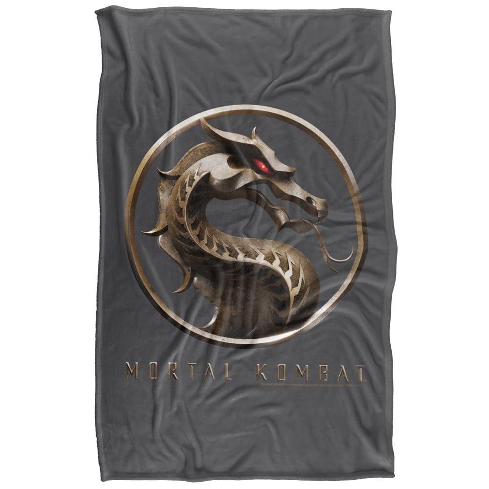 Mortal Kombat Movie Logo Soft Touch Blanket - 147cm x 91cm