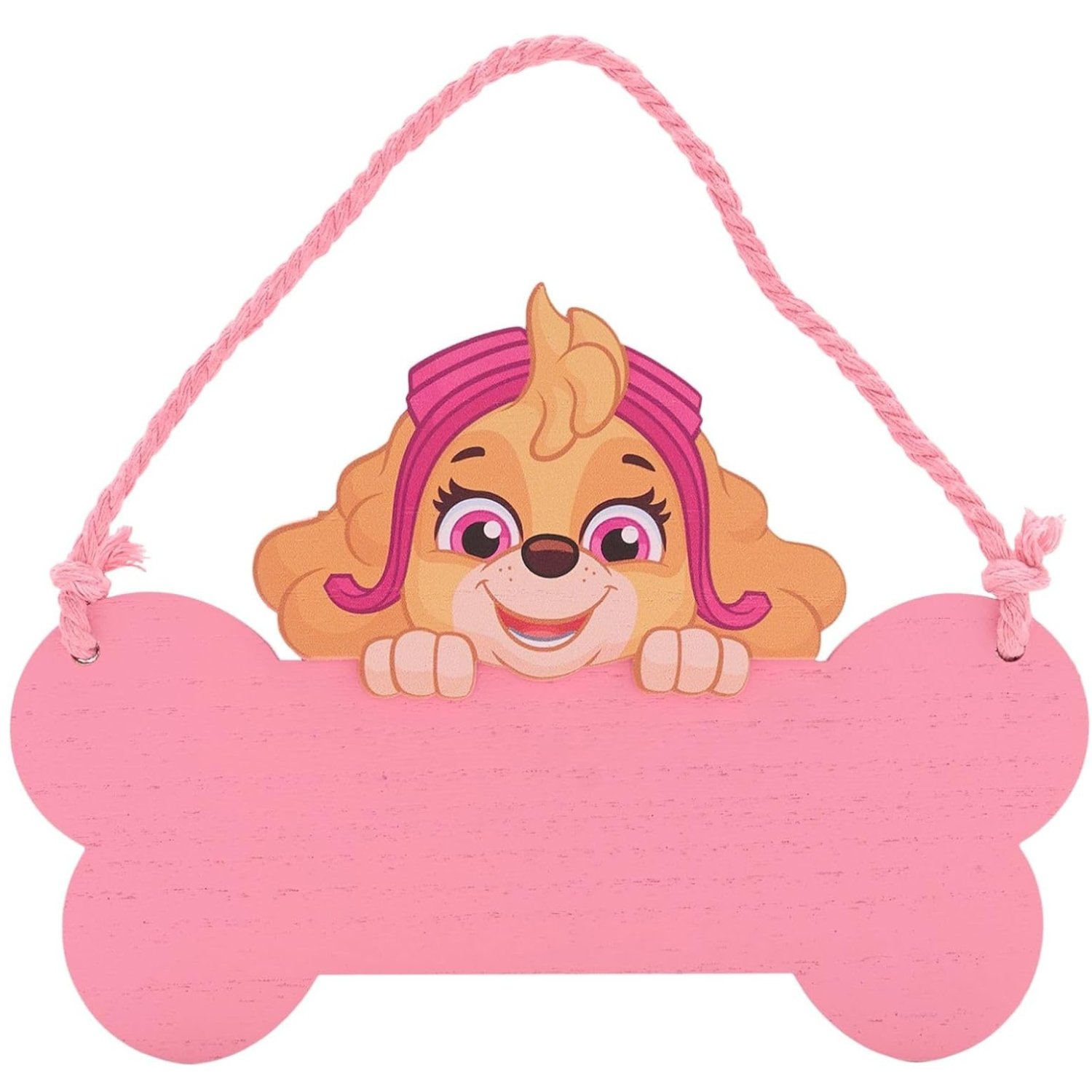 Widdop Paw Patrol Skye Wooden Hanging Plaque - Pink