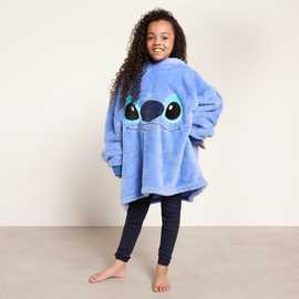 OHS Kids Stitch Character Hoodie Blanket - Blue