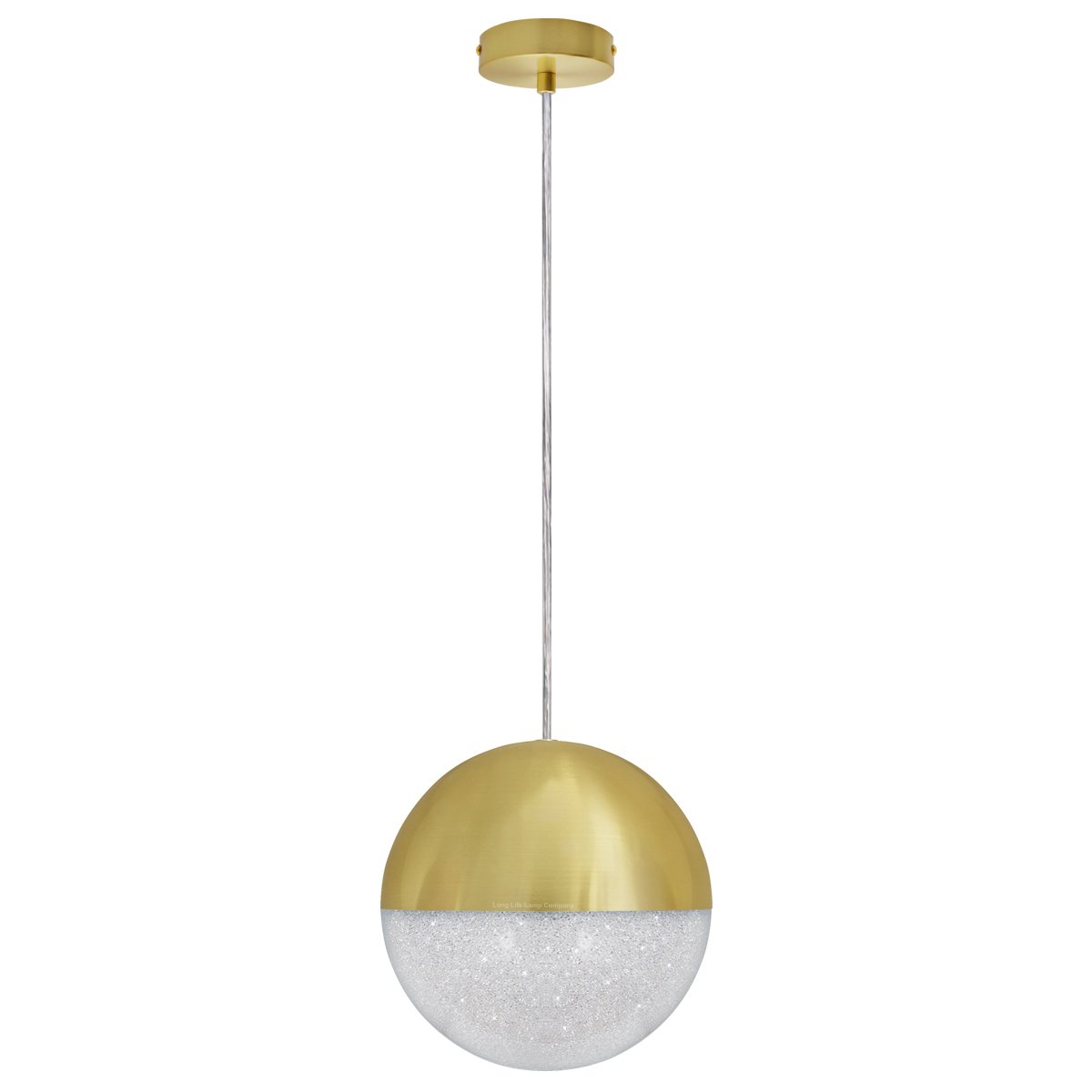 Energy Light Bulbs 18W LED CCT Glass Globe Ceiling Pendant Light - Gold