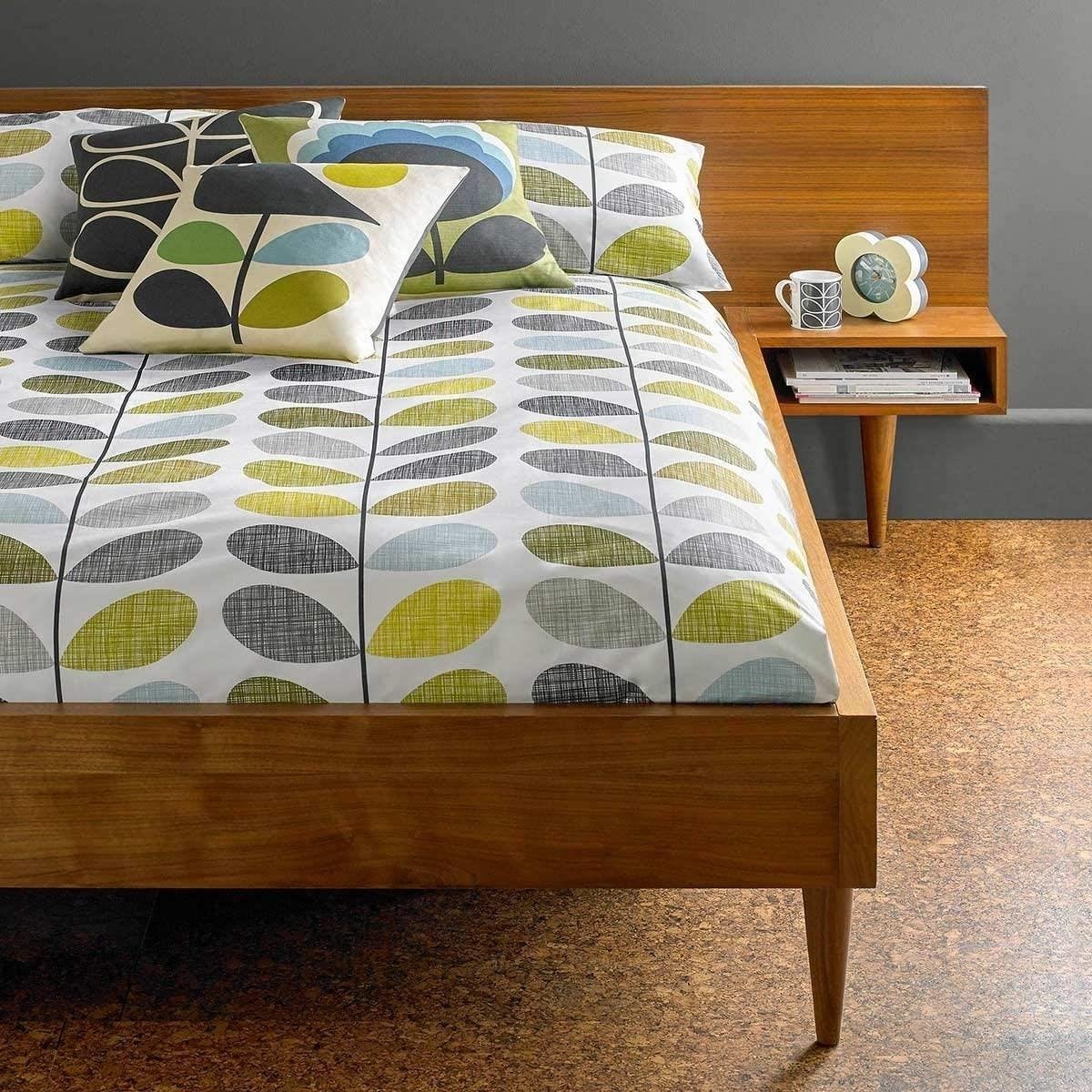 Orla Kiely Scribble Stem Duck Egg Duvet Cover - Double