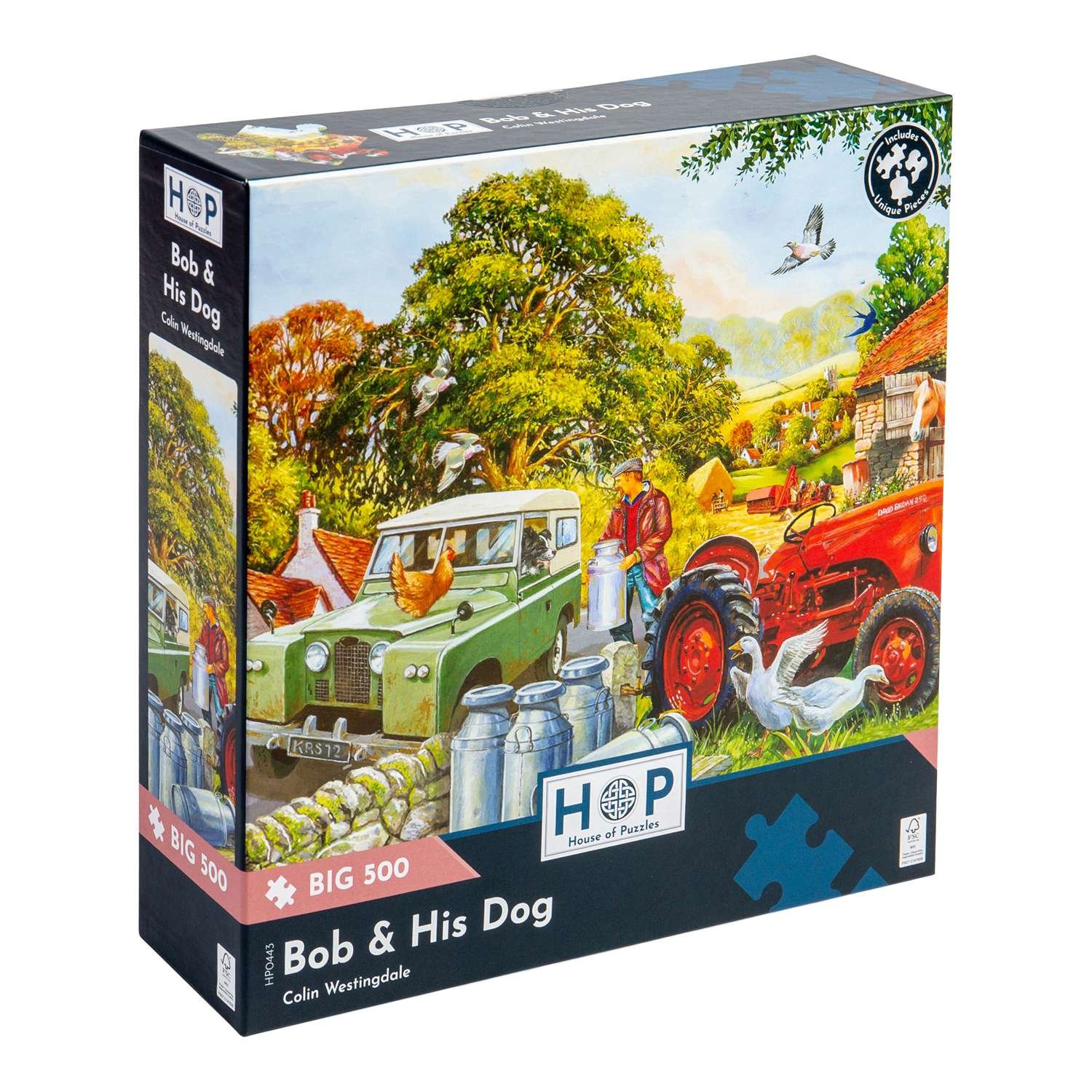 The House of Puzzles Bob & His Dog BIG 500 Puzzle 3 Years +